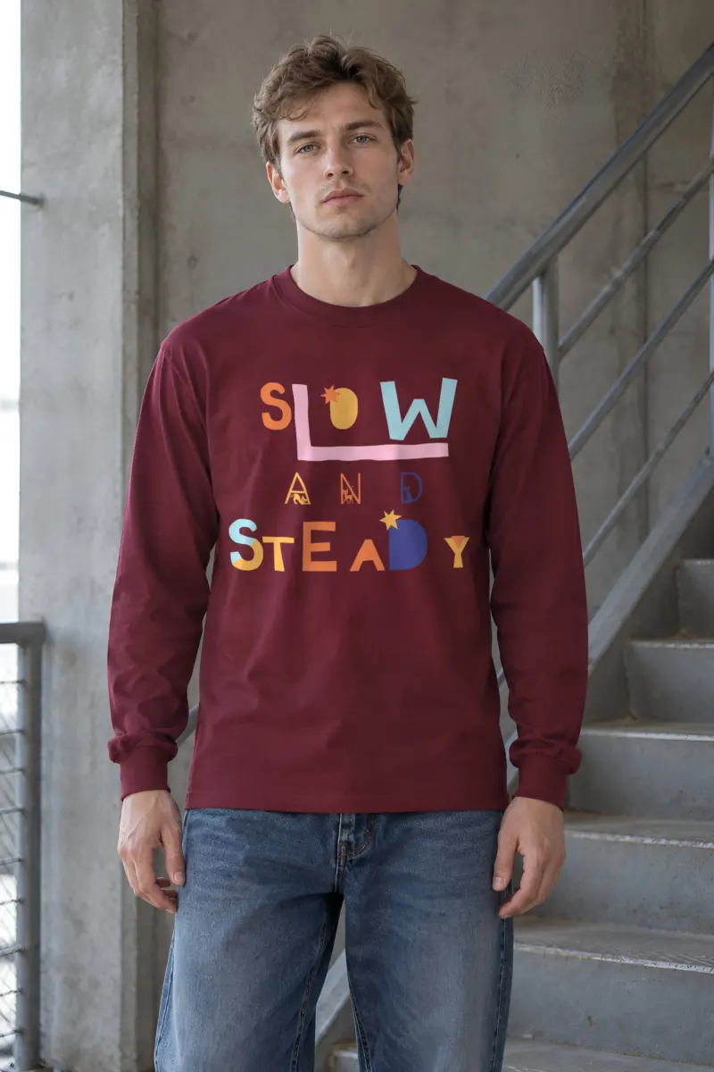 "Slow And Steady" Unisex Longsleeve T-shirt