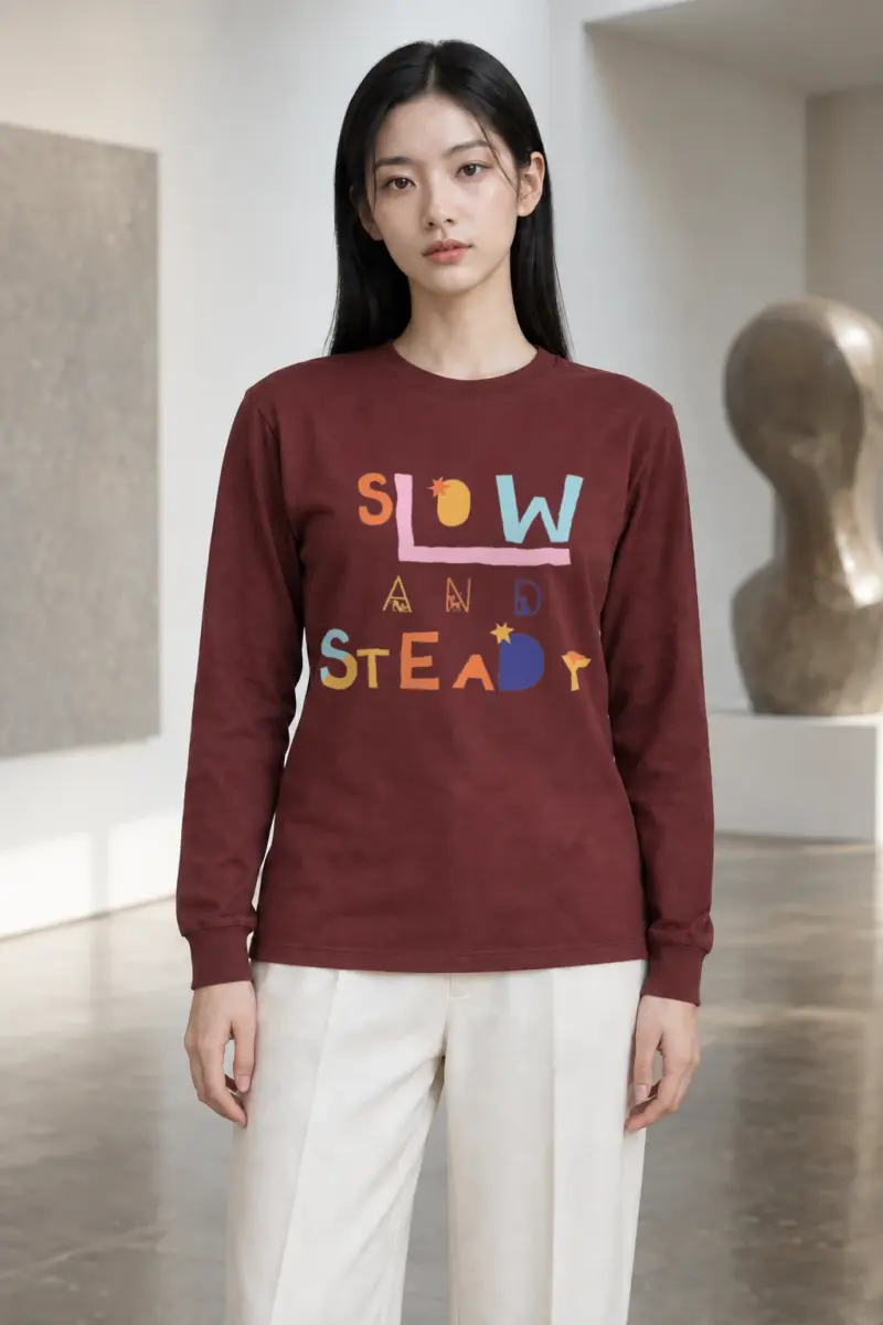 "Slow And Steady" Unisex Longsleeve T-shirt | Gildan 2400