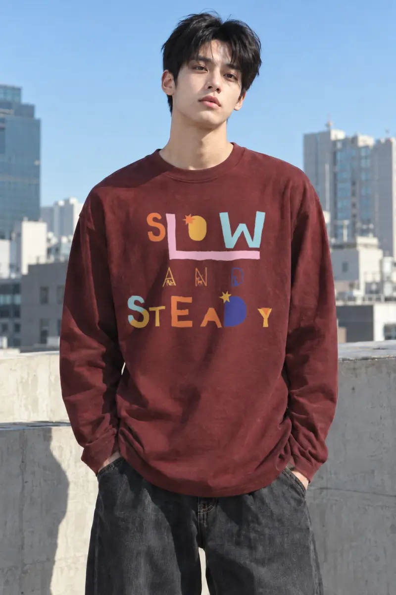"Slow And Steady" Unisex Longsleeve T-shirt | Gildan 2400