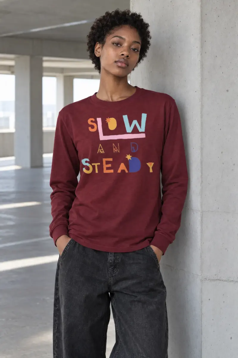 "Slow And Steady" Unisex Longsleeve T-shirt | Gildan 2400