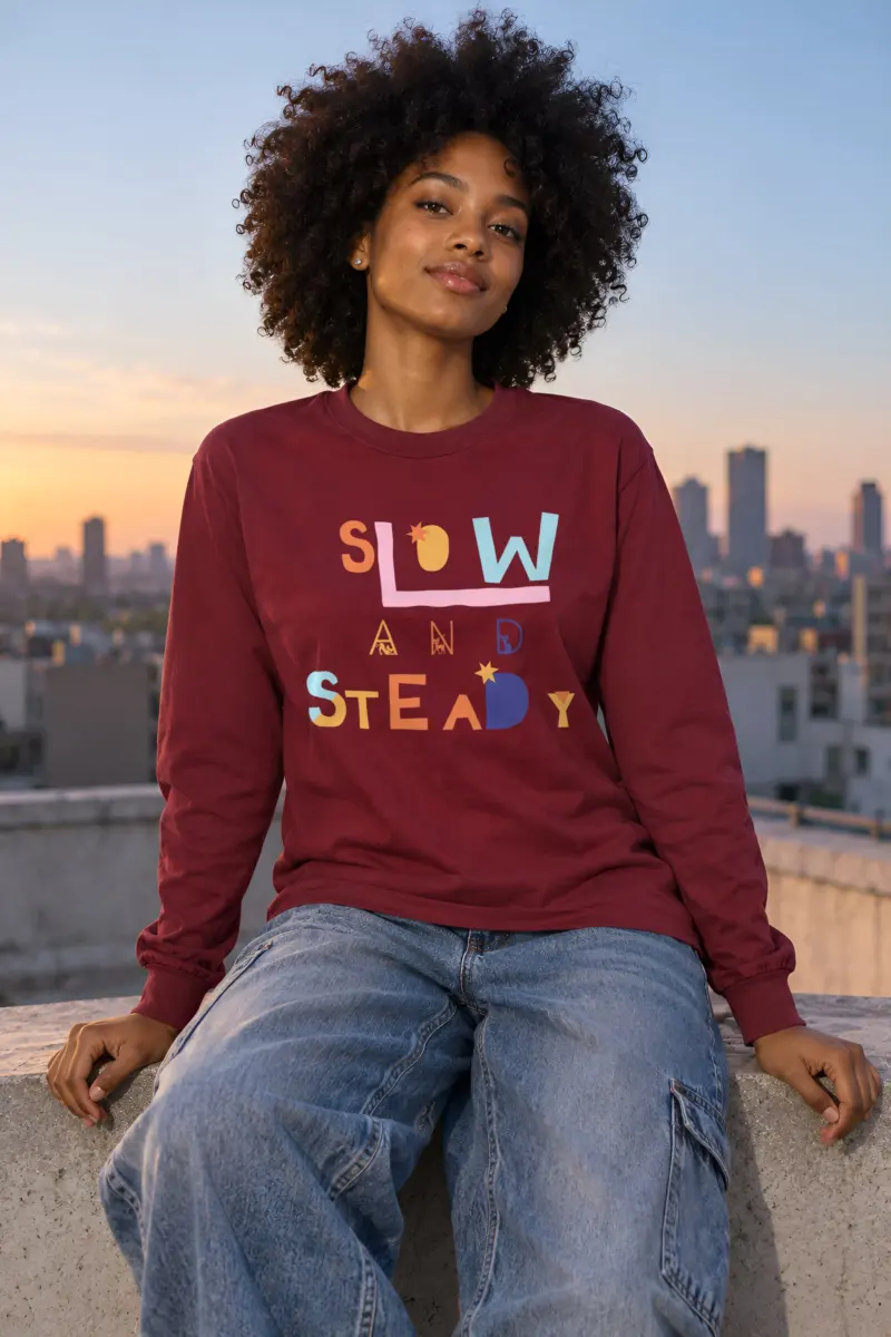 "Slow And Steady" Unisex Longsleeve T-shirt