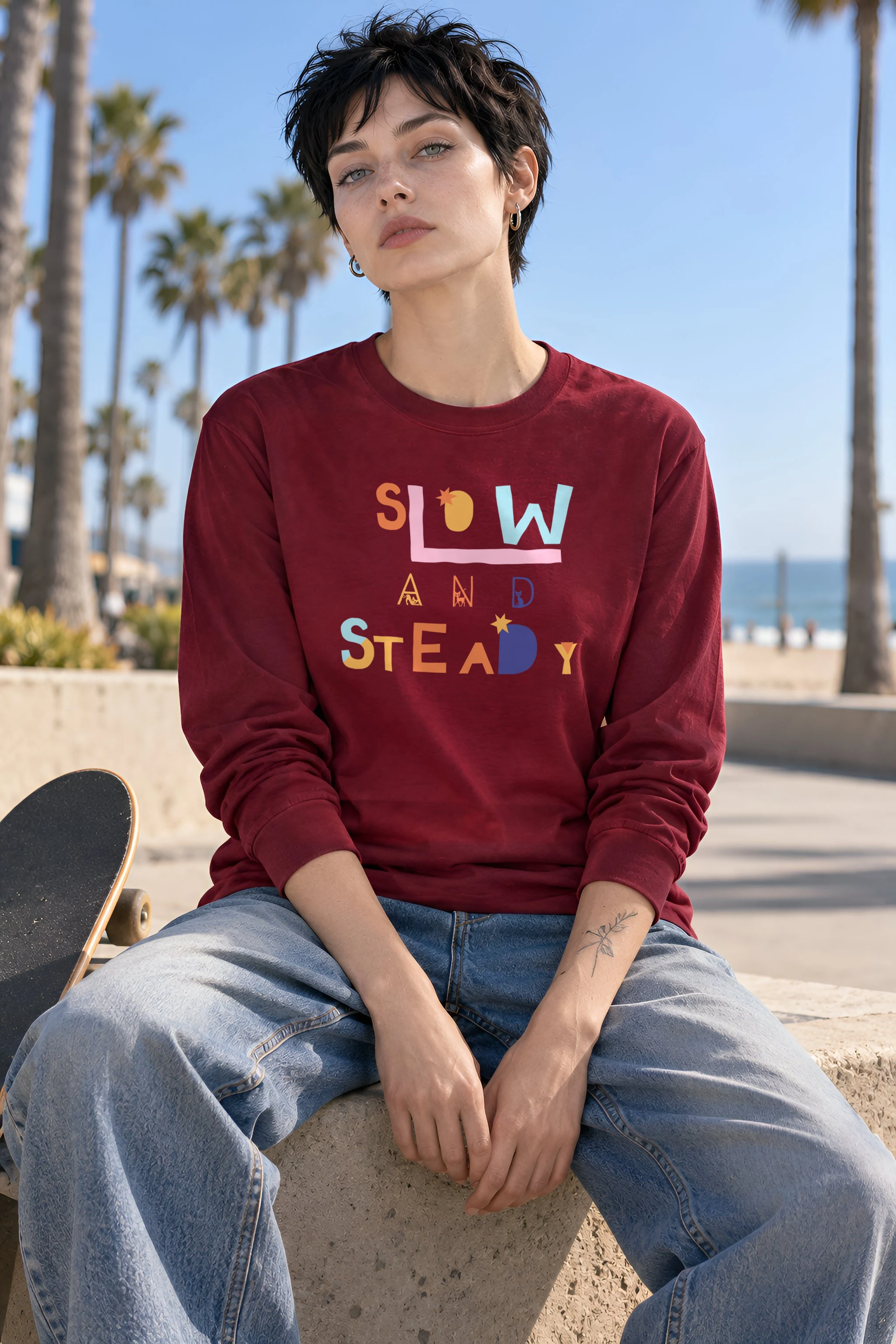 "Slow And Steady" Unisex Longsleeve T-shirt