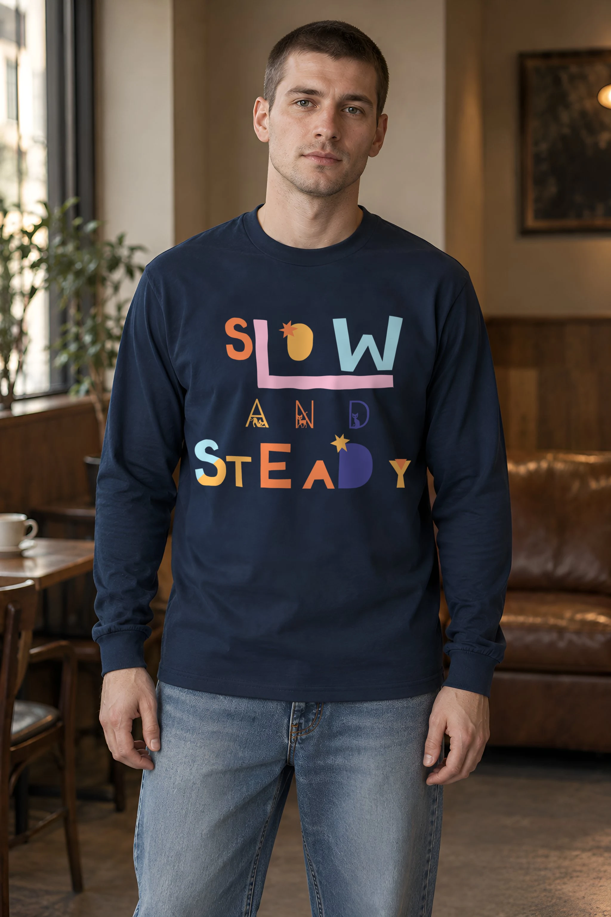 "Slow And Steady" Unisex Longsleeve T-shirt
