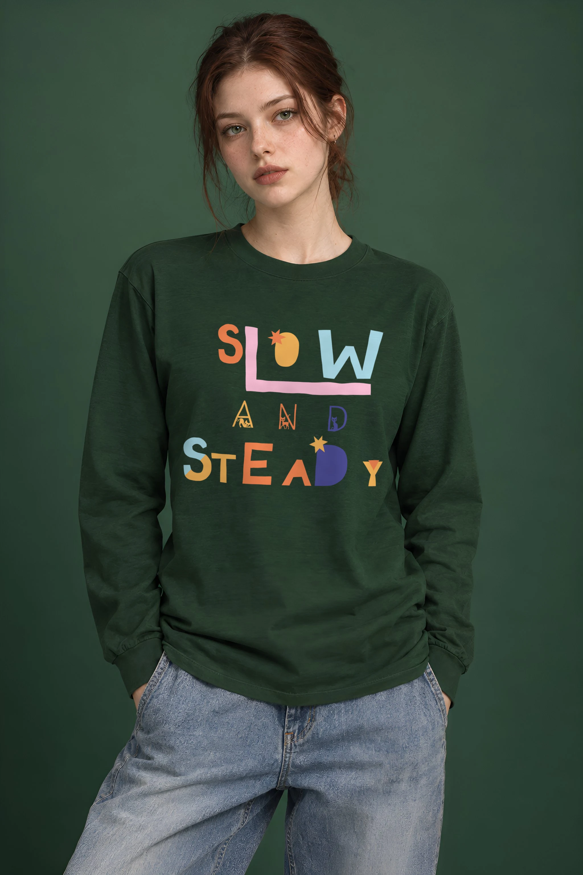 "Slow And Steady" Unisex Longsleeve T-shirt