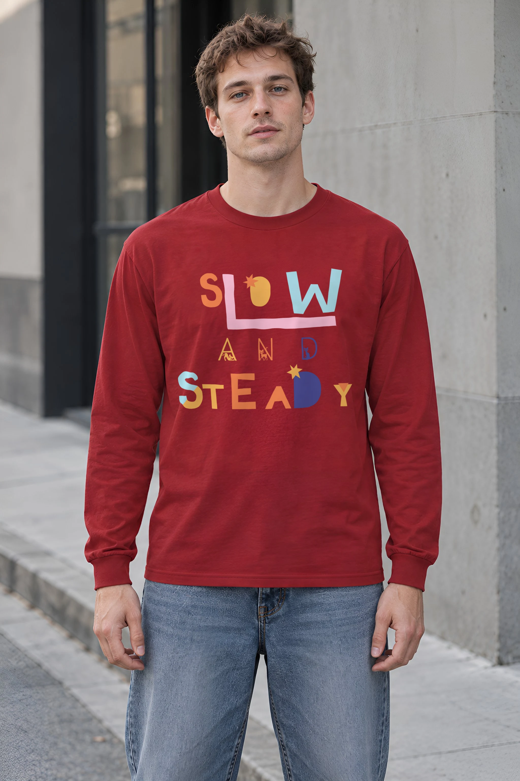 "Slow And Steady" Unisex Longsleeve T-shirt