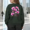 "Slow Bloom Cosmos" Heavy Blend Unisex Crewneck Sweatshirt | Gildan 18000