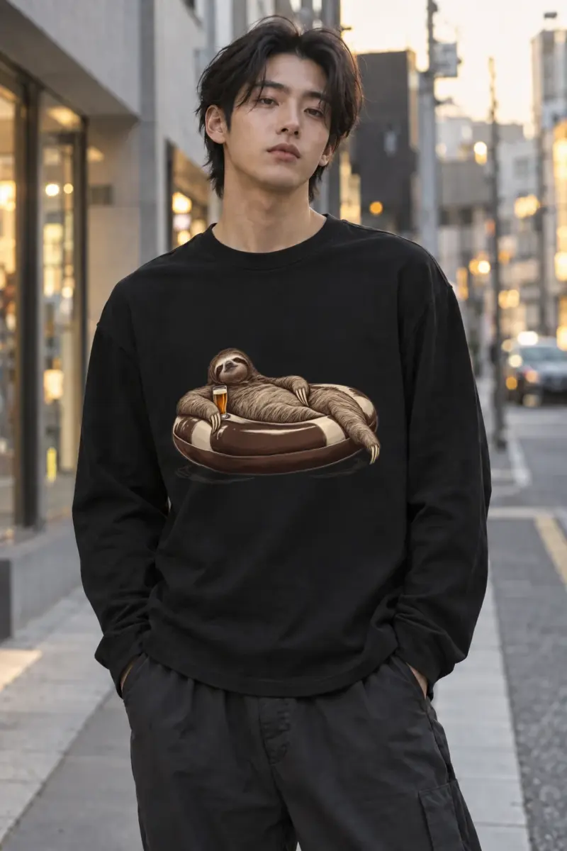 "Slow Float Study" Unisex Longsleeve T-shirt | Gildan 2400
