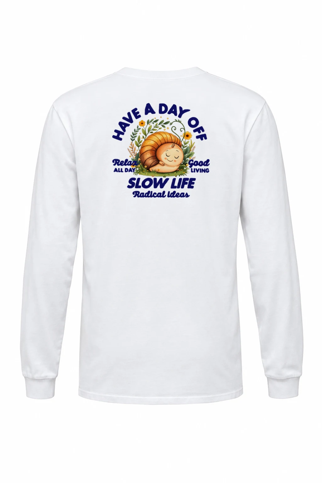 "Slow Life Snail" Unisex Longsleeve T-shirt | Gildan 2400