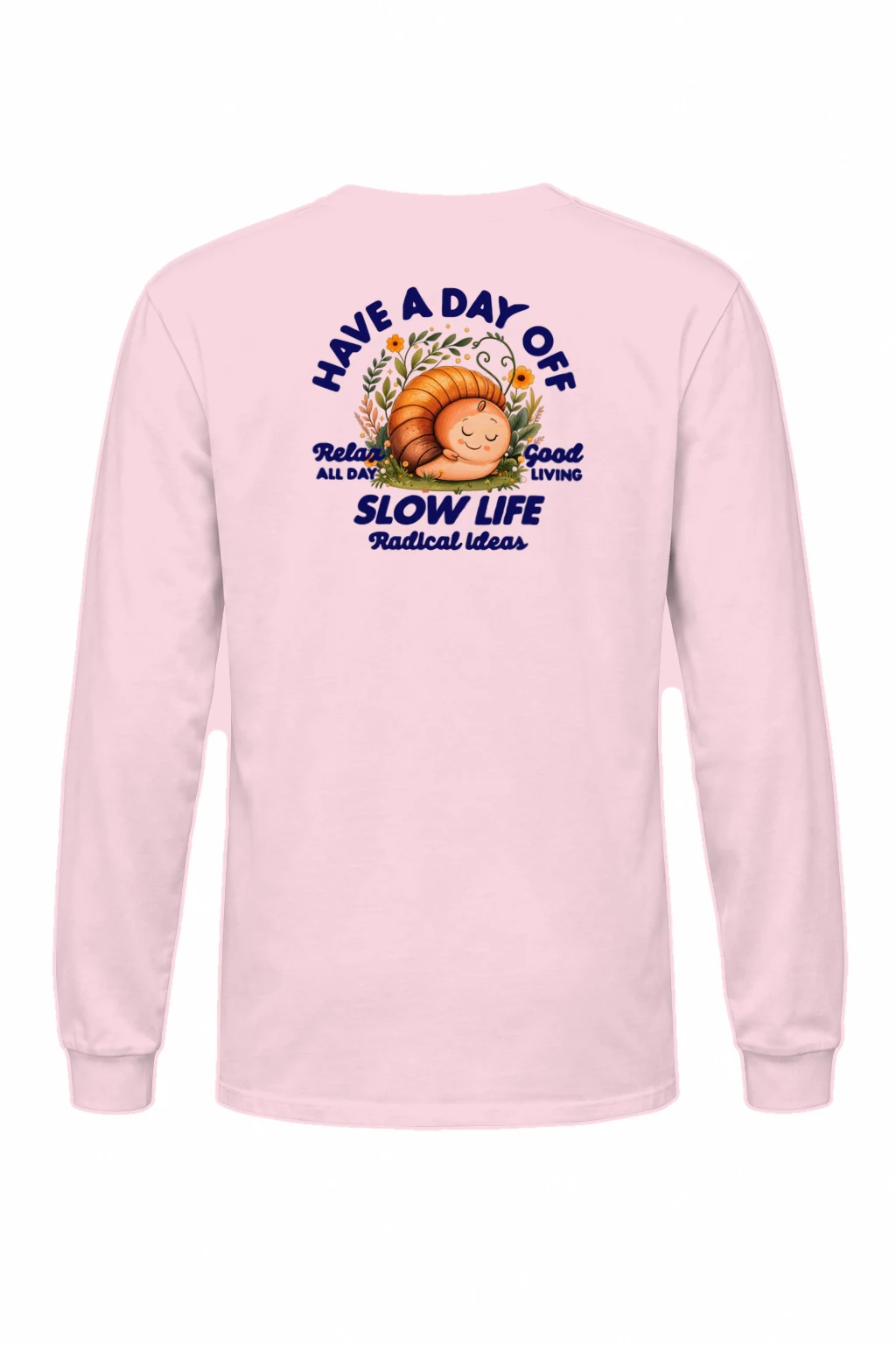 "Slow Life Snail" Unisex Longsleeve T-shirt | Gildan 2400