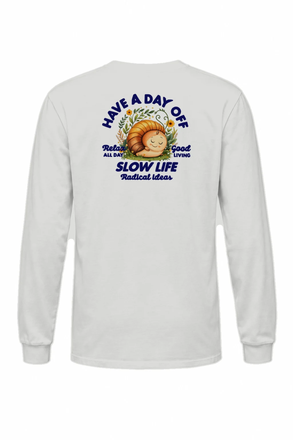 "Slow Life Snail" Unisex Longsleeve T-shirt | Gildan 2400