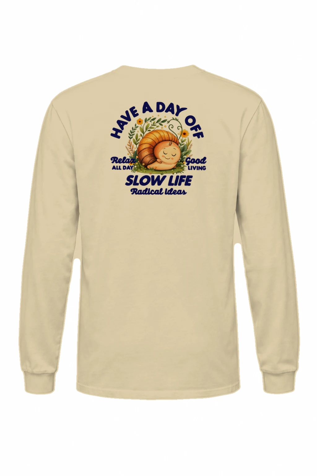"Slow Life Snail" Unisex Longsleeve T-shirt | Gildan 2400