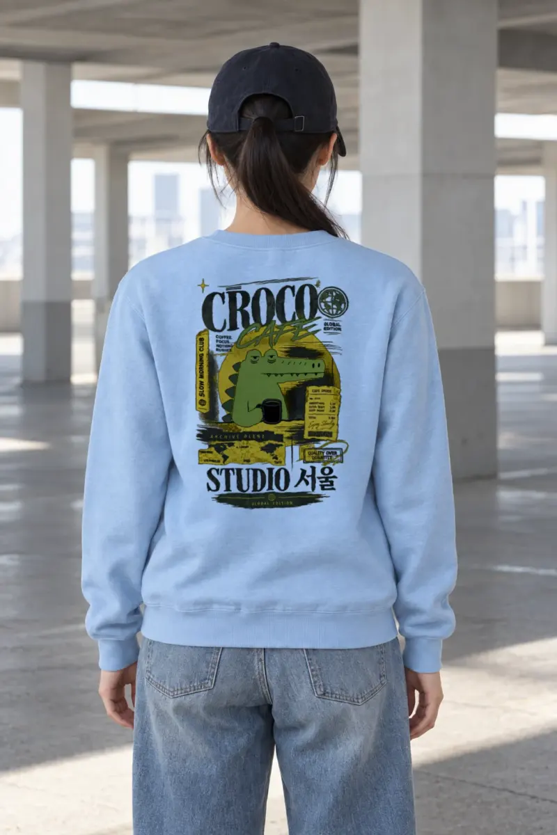 "Slow Morning Club" Heavy Blend Unisex Crewneck Sweatshirt