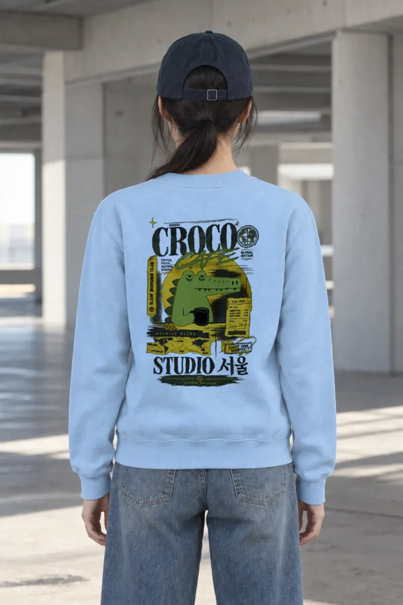 "Slow Morning Club" Heavy Blend Unisex Crewneck Sweatshirt