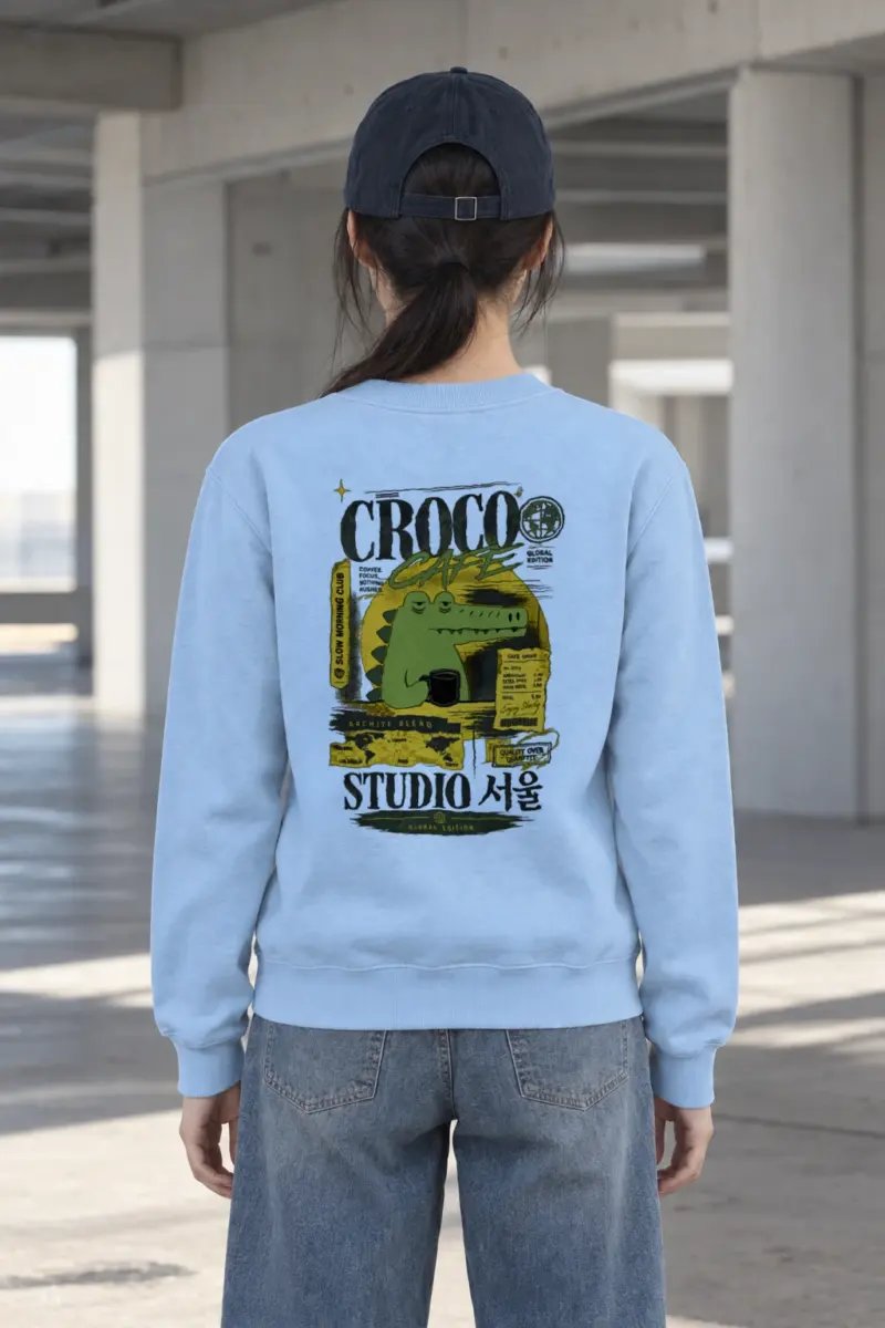 "Slow Morning Club" Heavy Blend Unisex Crewneck Sweatshirt