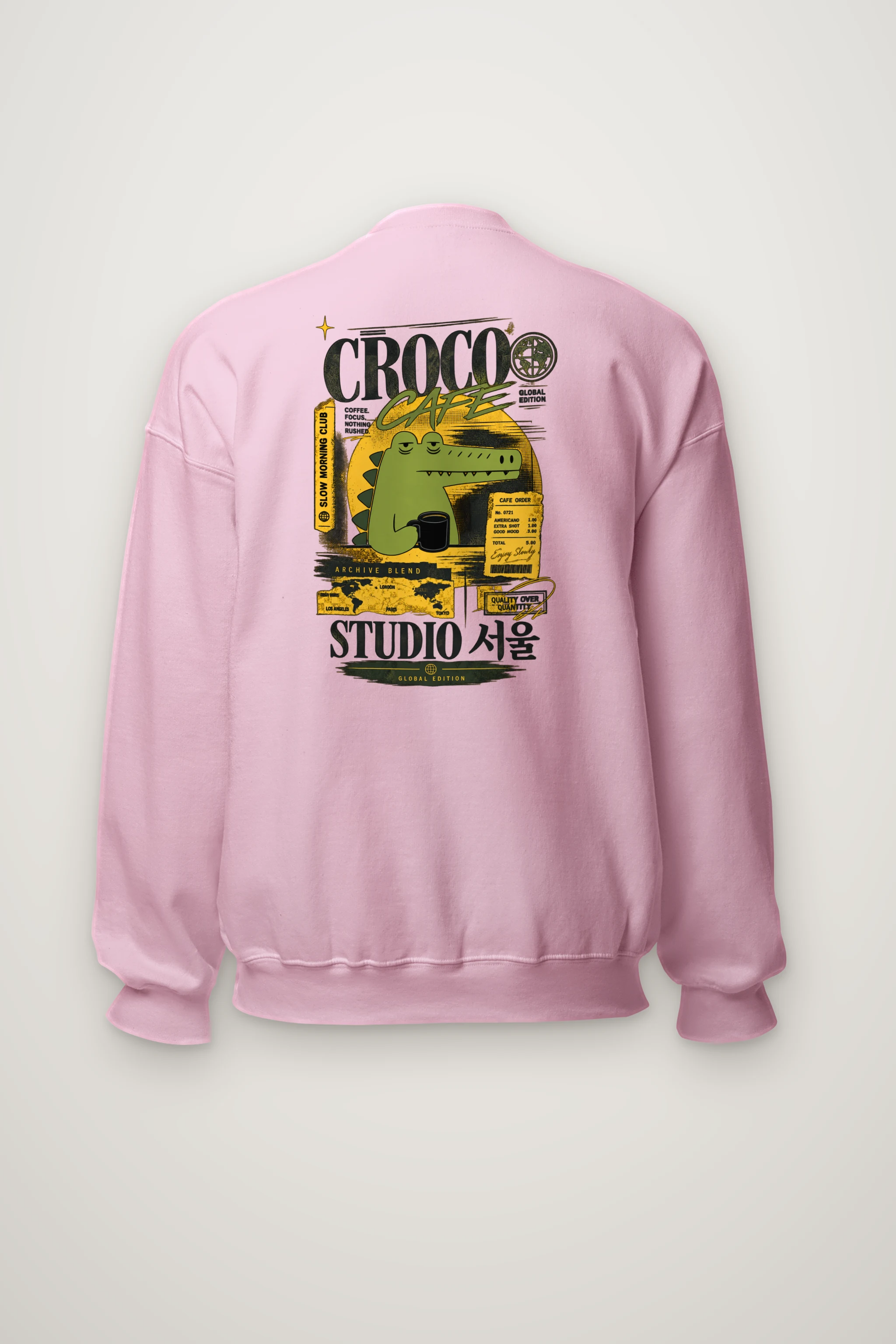 "Slow Morning Club" Heavy Blend Unisex Crewneck Sweatshirt