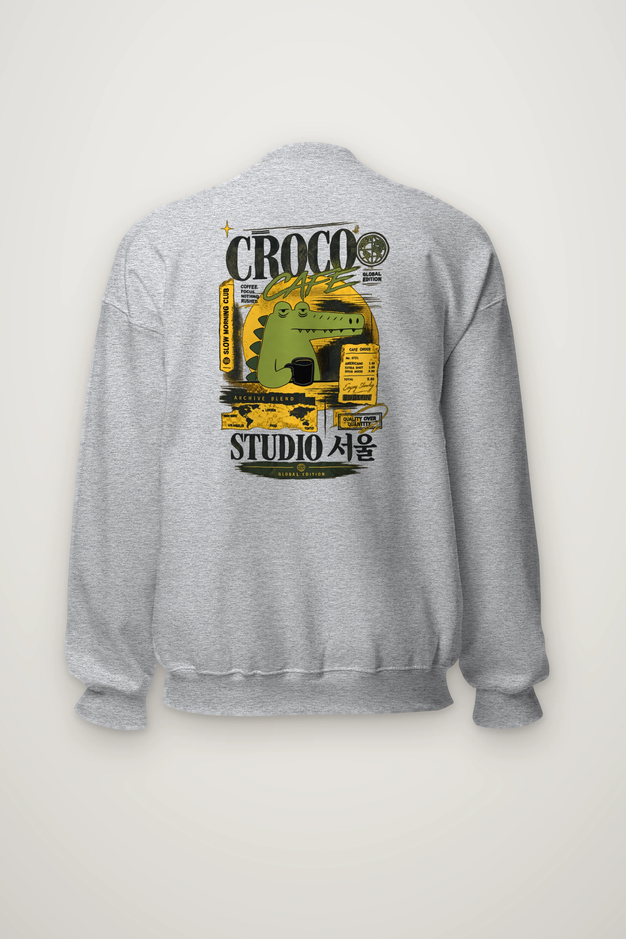 "Slow Morning Club" Heavy Blend Unisex Crewneck Sweatshirt