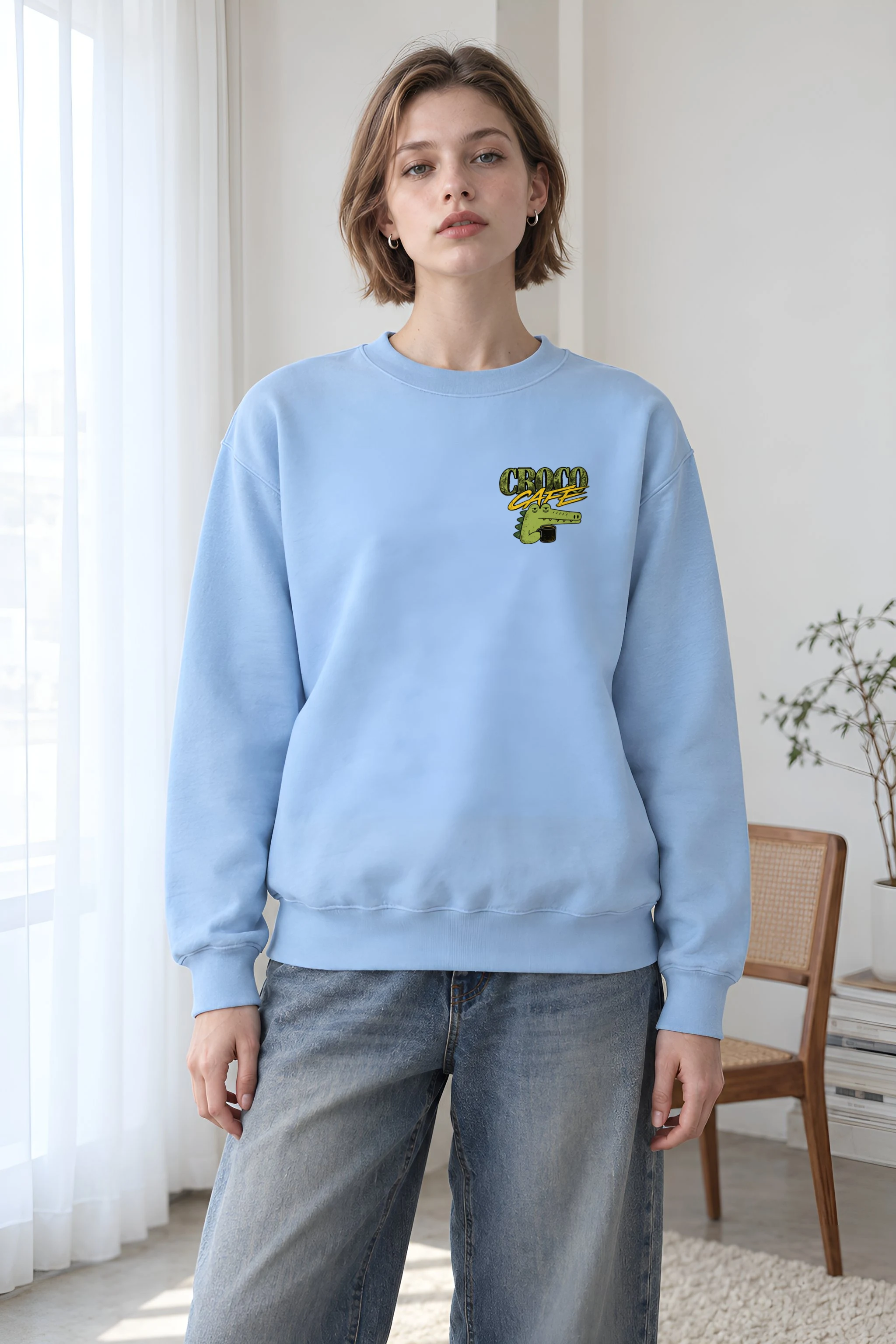 "Slow Morning Club" Heavy Blend Unisex Crewneck Sweatshirt