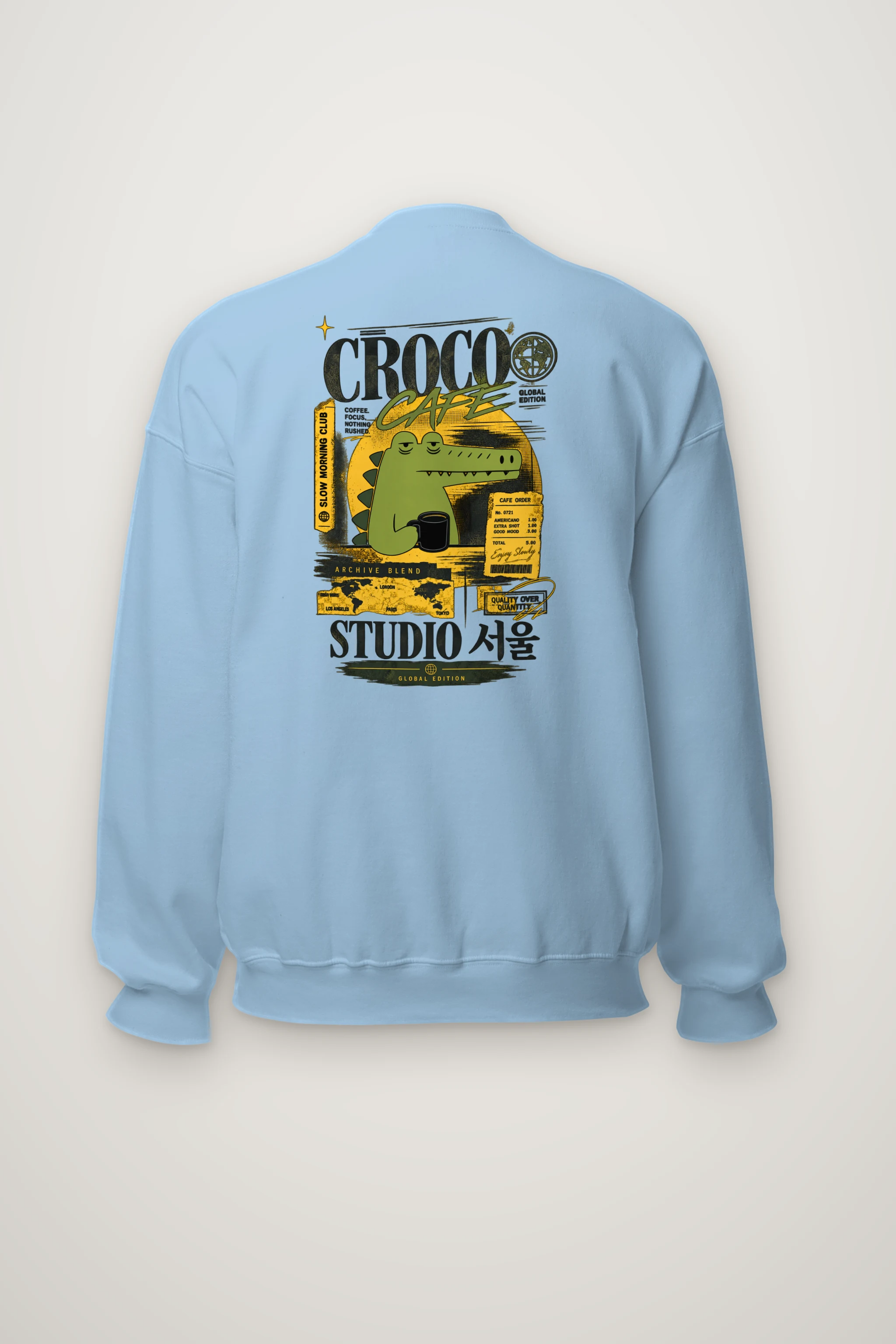 "Slow Morning Club" Heavy Blend Unisex Crewneck Sweatshirt