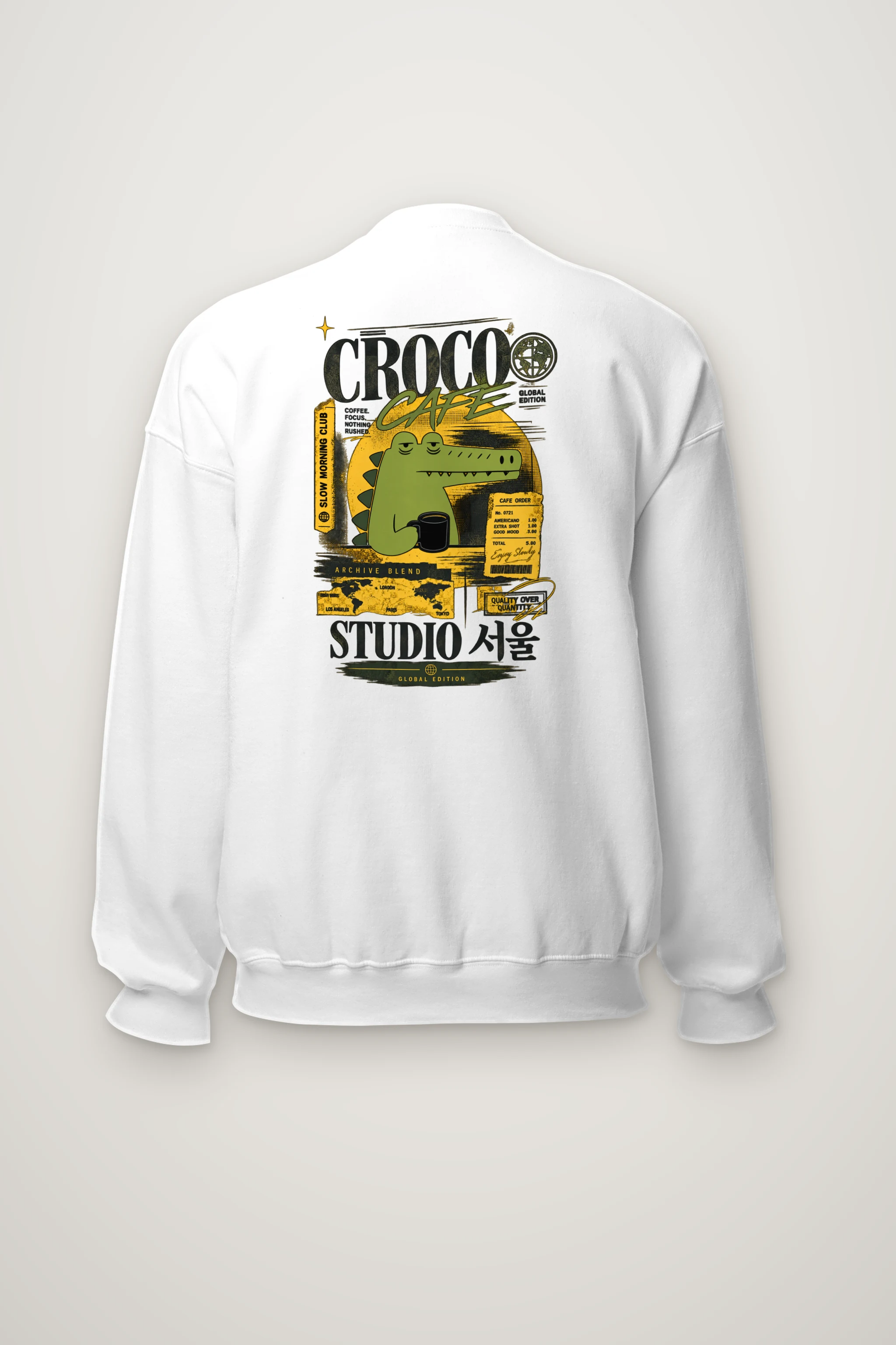 "Slow Morning Club" Heavy Blend Unisex Crewneck Sweatshirt