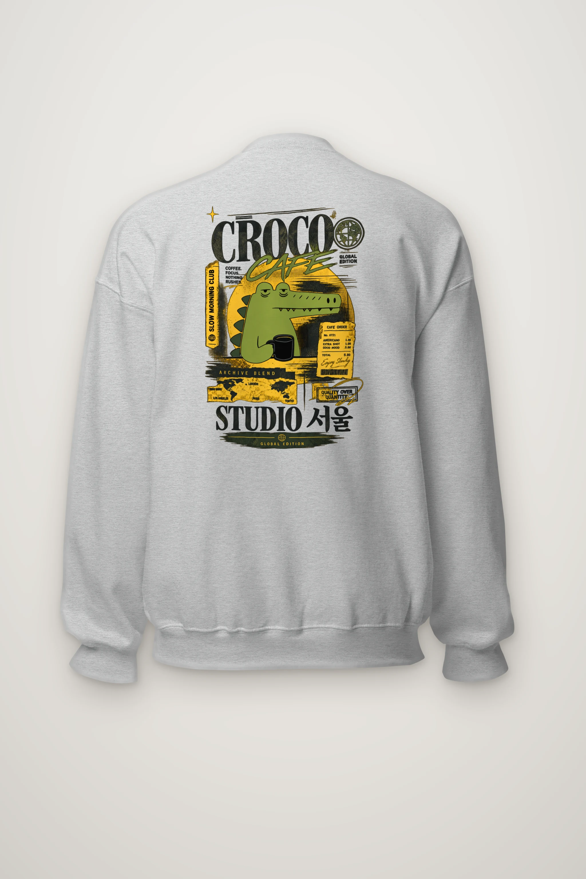 "Slow Morning Club" Heavy Blend Unisex Crewneck Sweatshirt