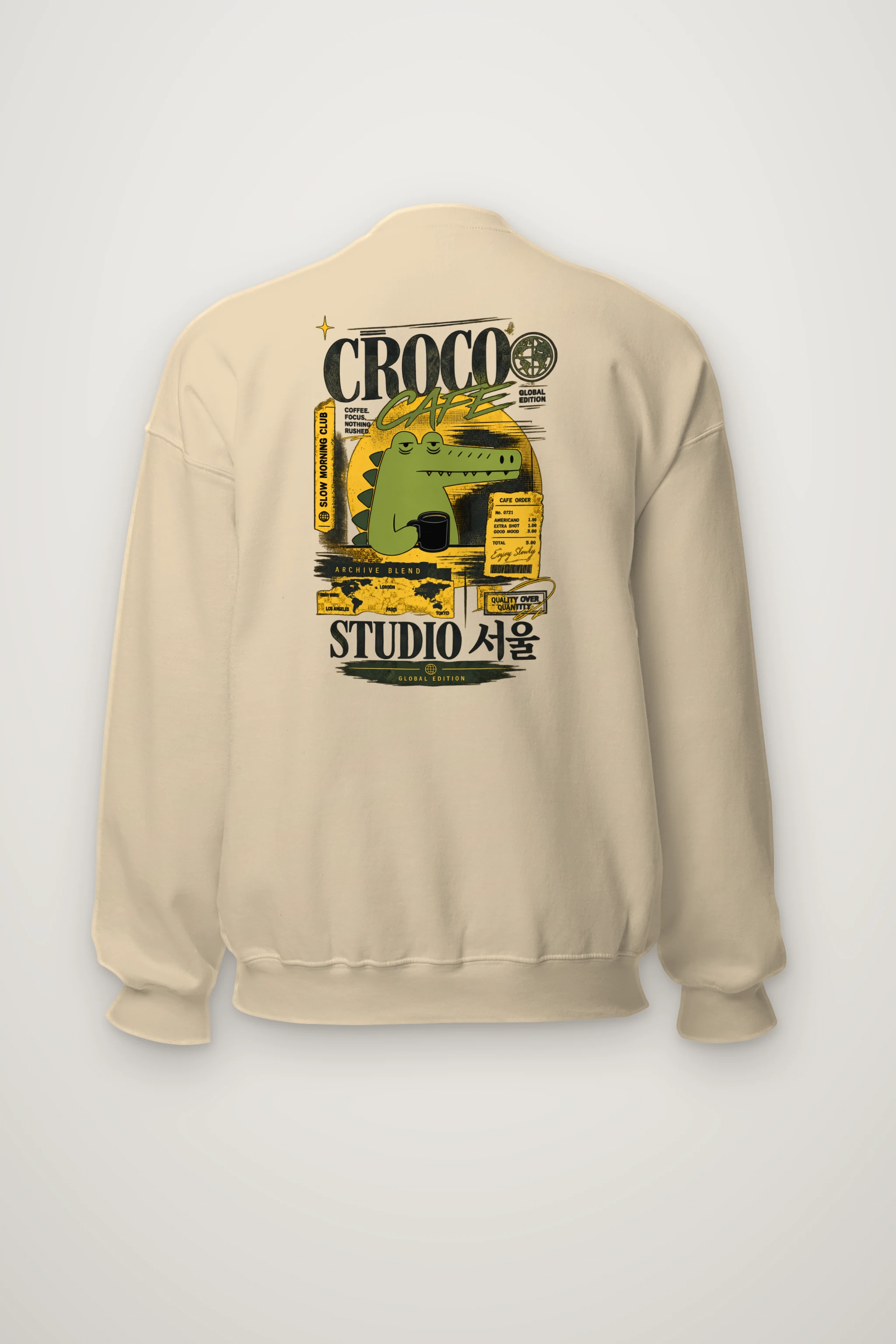 "Slow Morning Club" Heavy Blend Unisex Crewneck Sweatshirt