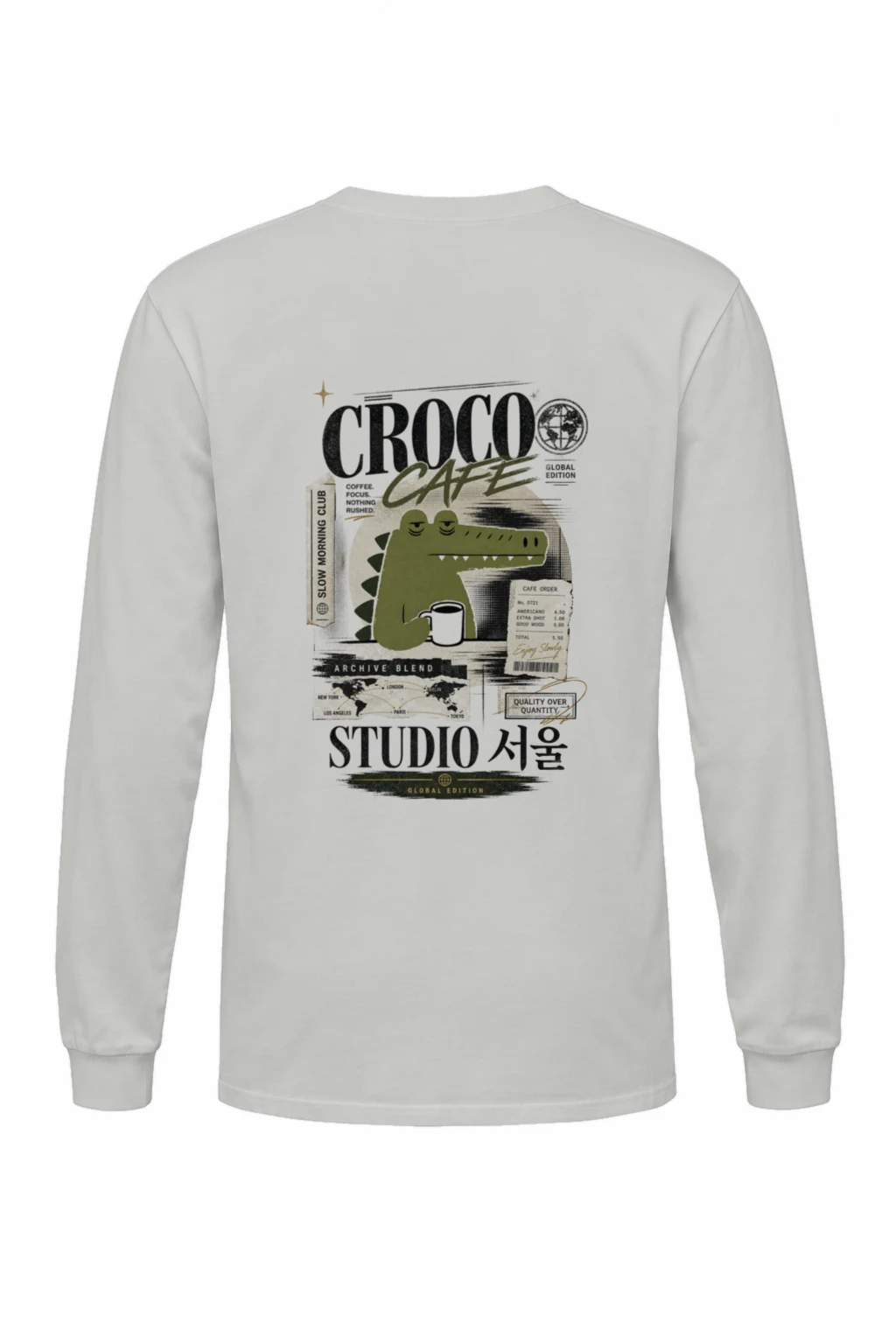 "Slow Morning Club" Unisex Longsleeve T-shirt | Gildan 2400