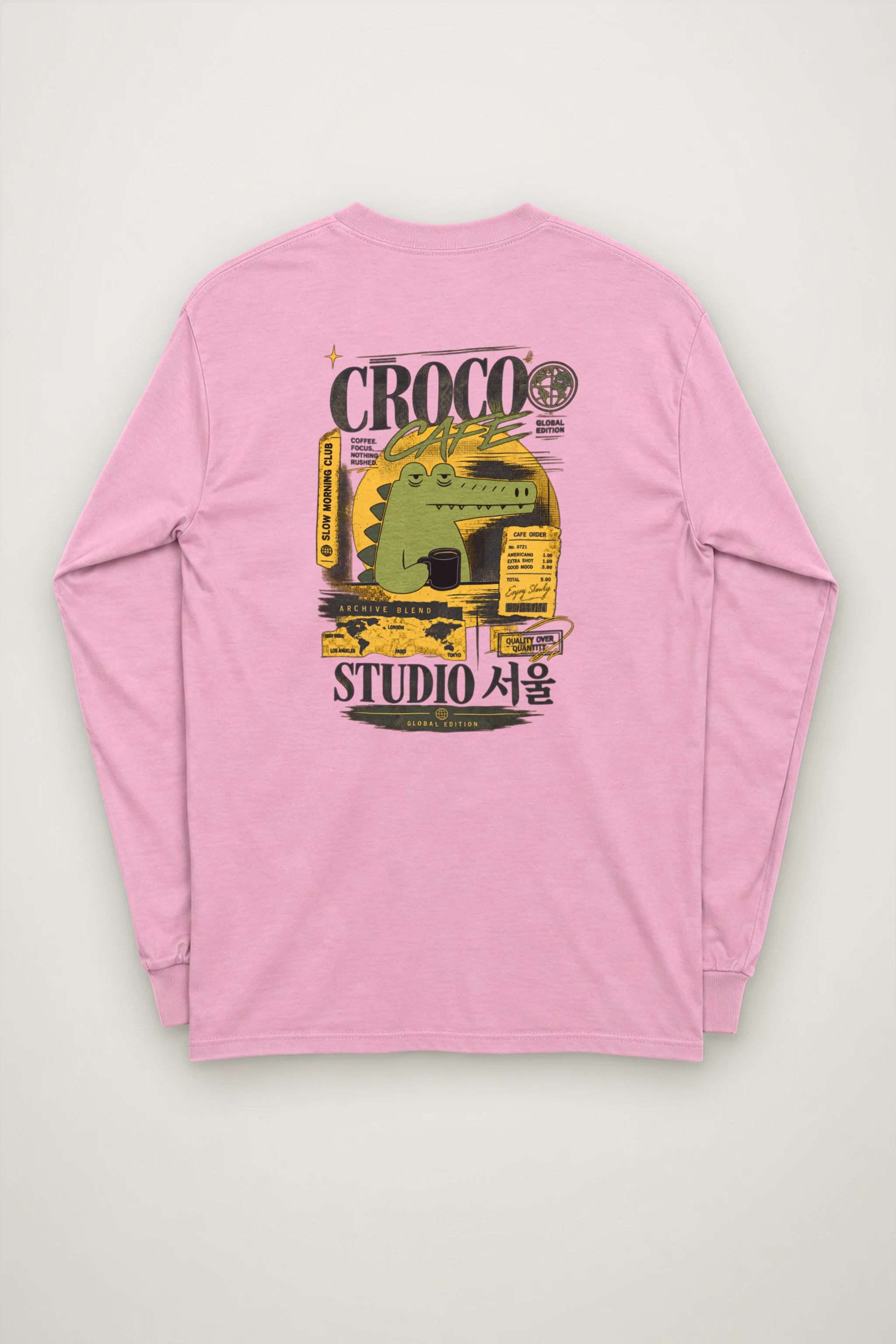 "Slow Morning Club" Unisex Longsleeve T-shirt