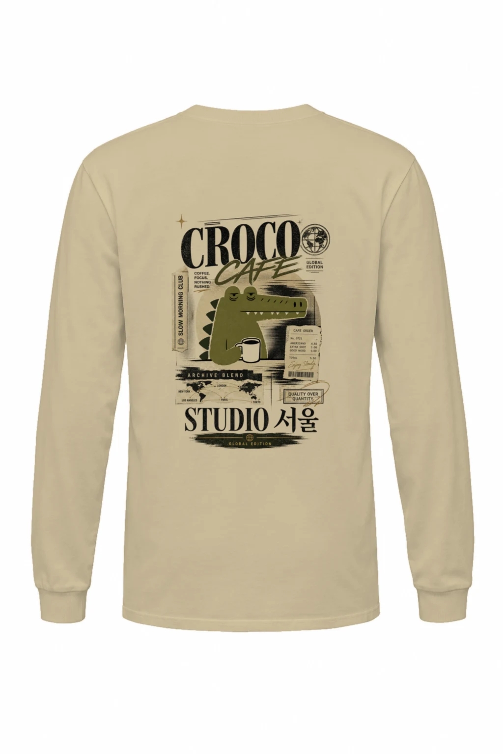 "Slow Morning Club" Unisex Longsleeve T-shirt | Gildan 2400