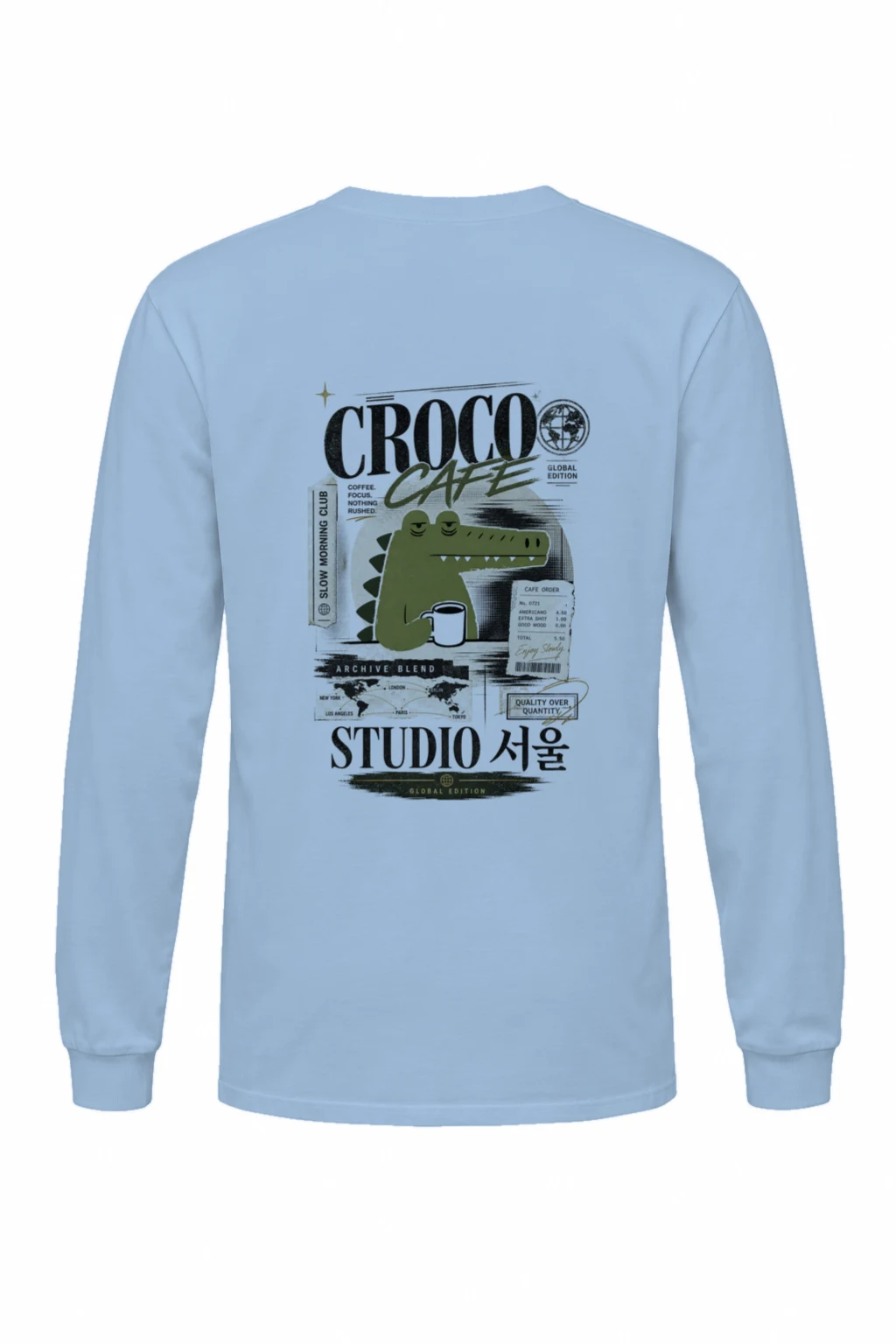 "Slow Morning Club" Unisex Longsleeve T-shirt | Gildan 2400