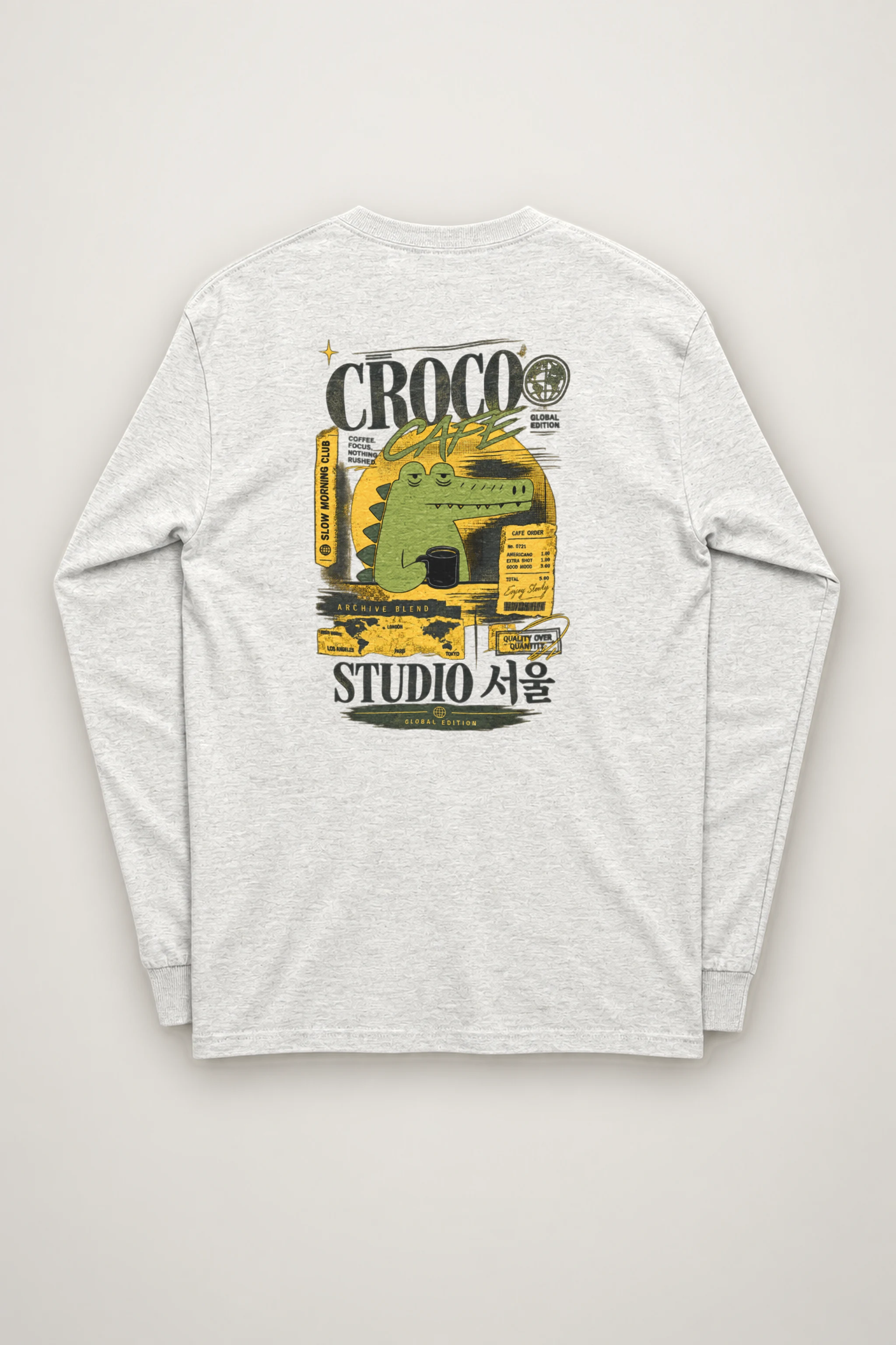 "Slow Morning Club" Unisex Longsleeve T-shirt