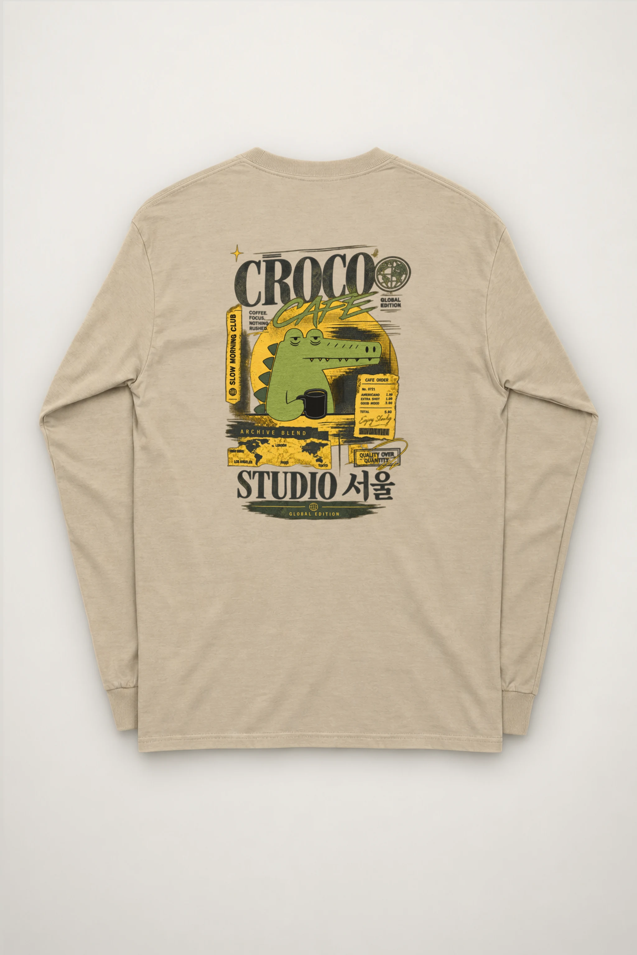 "Slow Morning Club" Unisex Longsleeve T-shirt