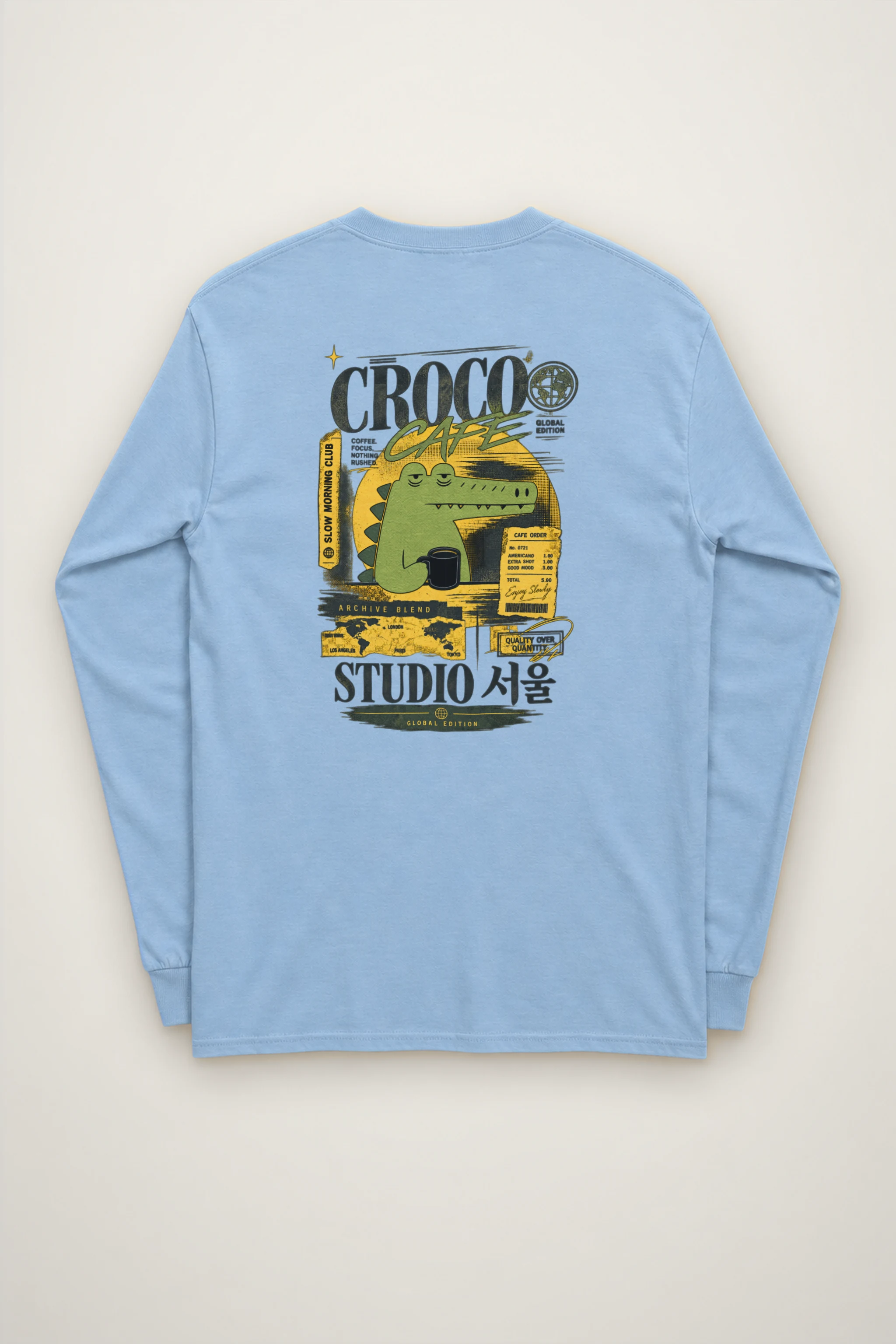 "Slow Morning Club" Unisex Longsleeve T-shirt