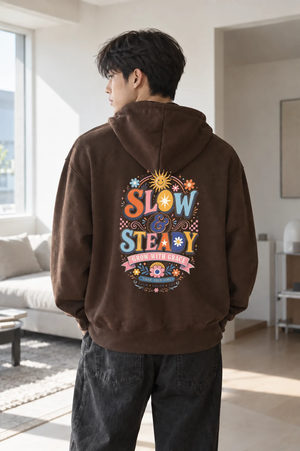 "Slow & Steady" Heavy Blend Unisex Pullover Hoodie | Gildan 18500