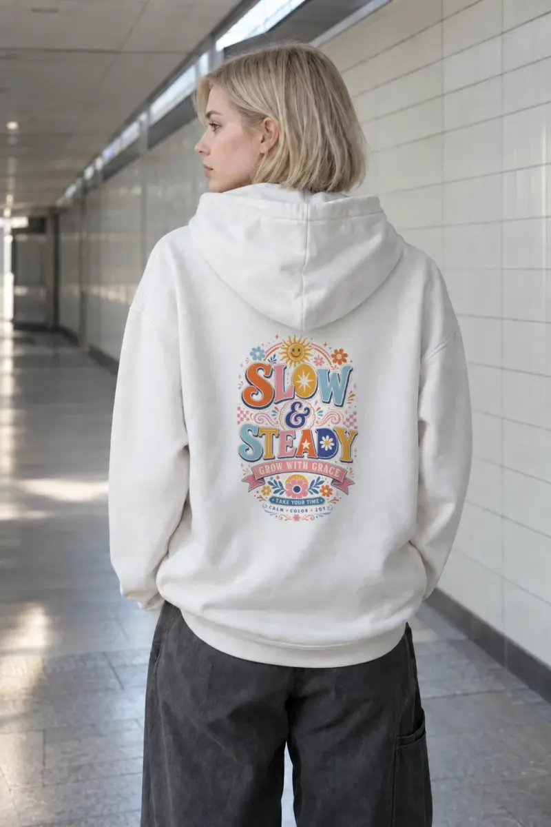 "Slow & Steady" Heavy Blend Unisex Pullover Hoodie | Gildan 18500