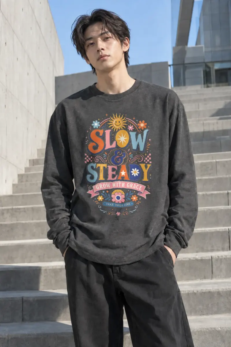"Slow & Steady" Unisex Longsleeve T-shirt | Gildan 2400