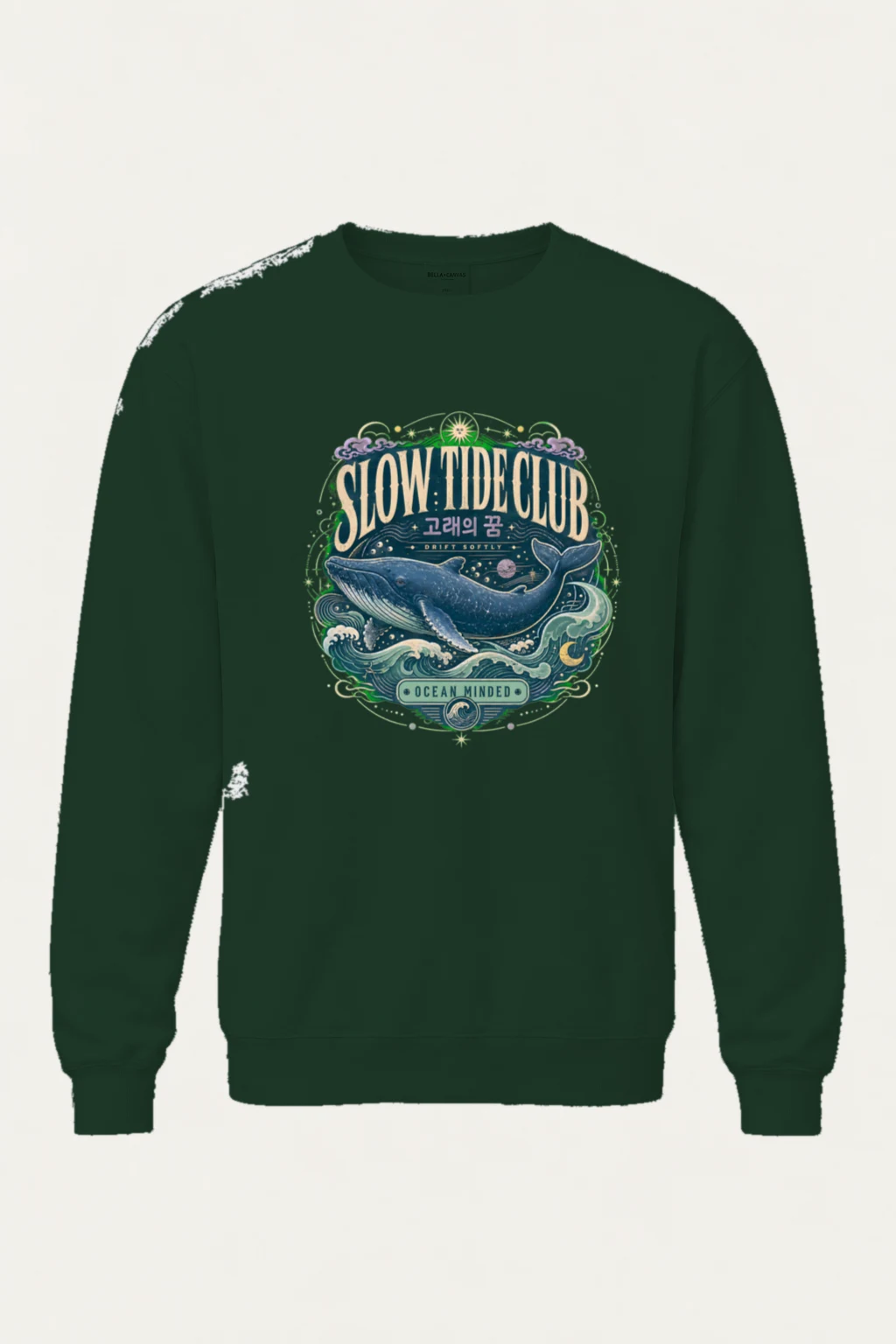 "Slow Tide Club" Heavy Blend Unisex Crewneck Sweatshirt | Gildan 18000