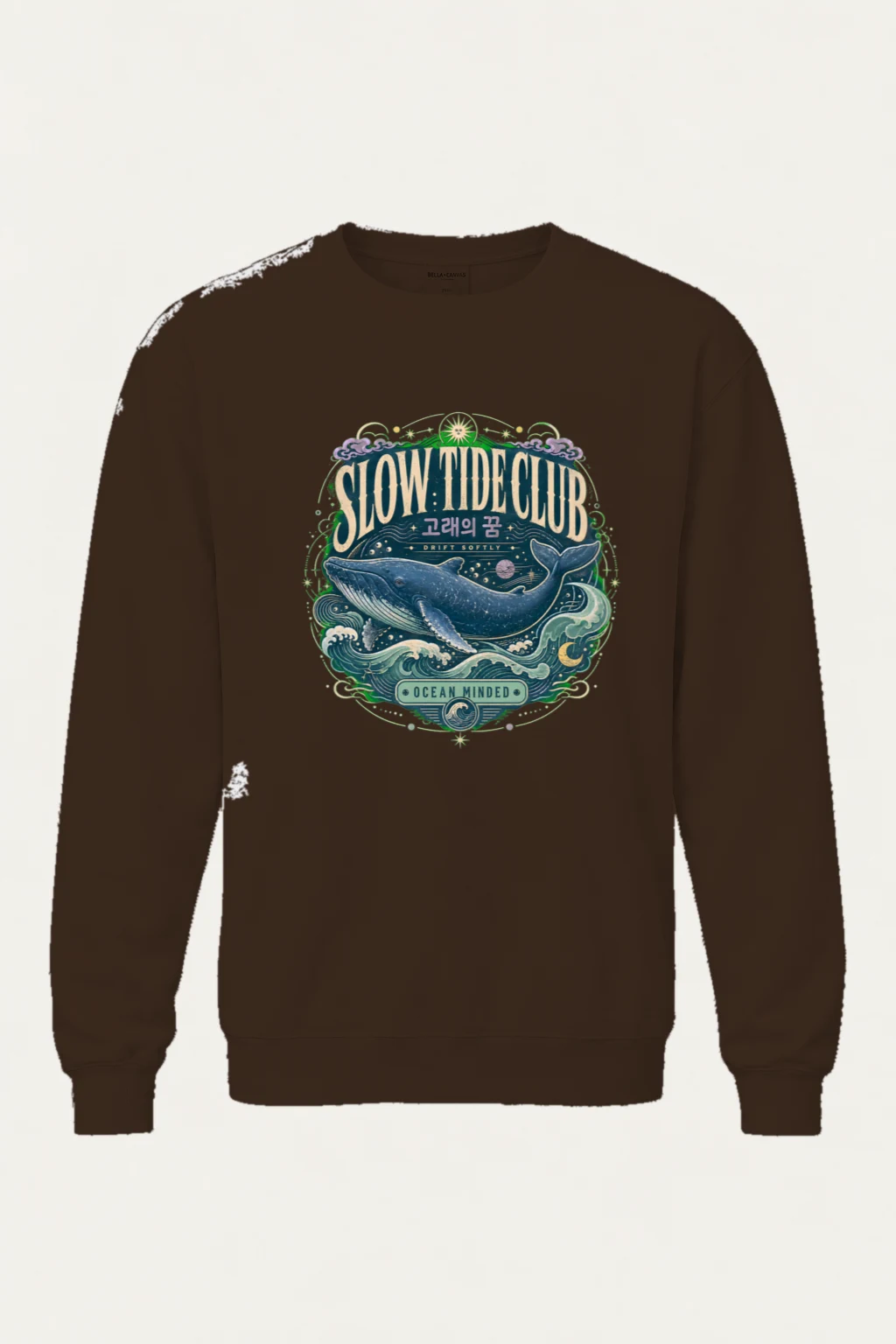 "Slow Tide Club" Heavy Blend Unisex Crewneck Sweatshirt | Gildan 18000