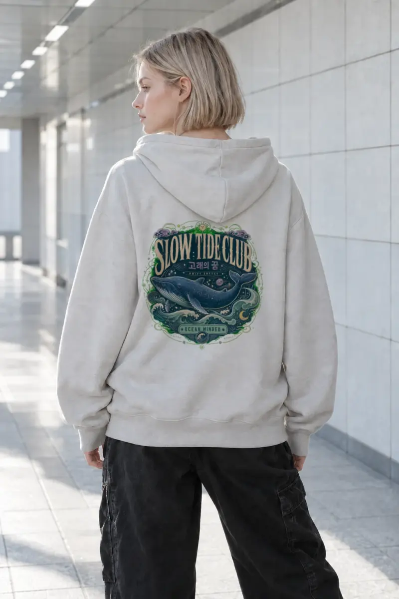 "Slow Tide Club" Heavy Blend Unisex Pullover Hoodie | Gildan 18500
