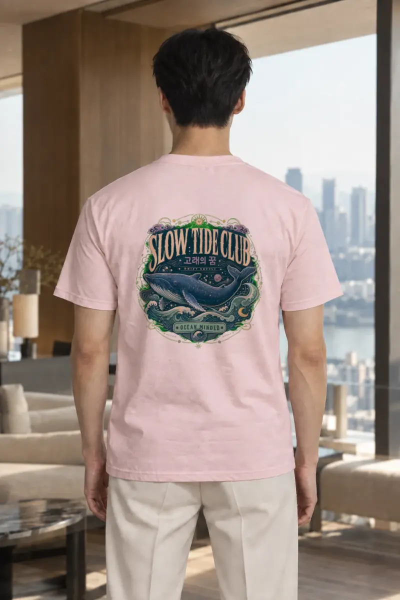 "Slow Tide Club" Heavyweight Unisex Crewneck T-shirt | Gildan 5000