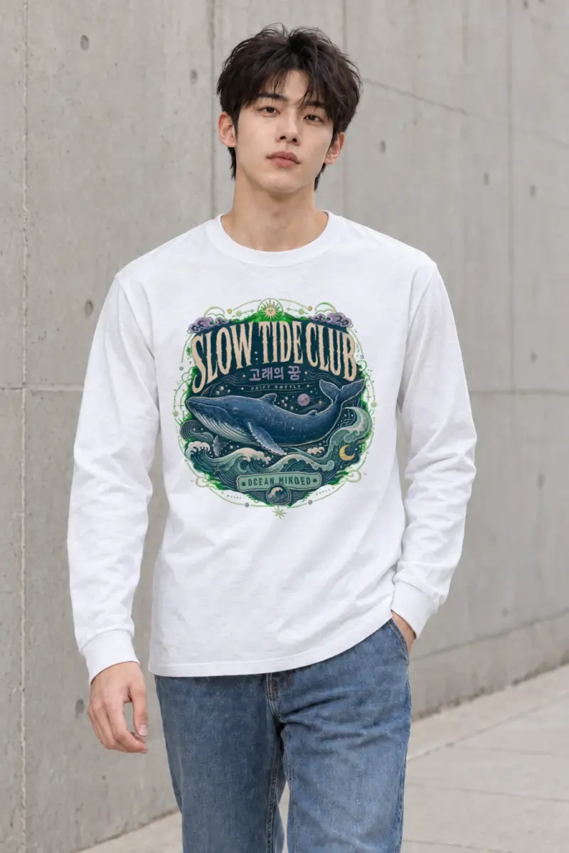 "Slow Tide Club" Unisex Longsleeve T-shirt