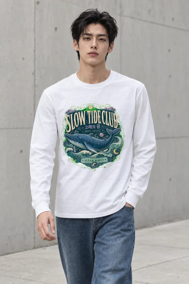 "Slow Tide Club" Unisex Longsleeve T-shirt