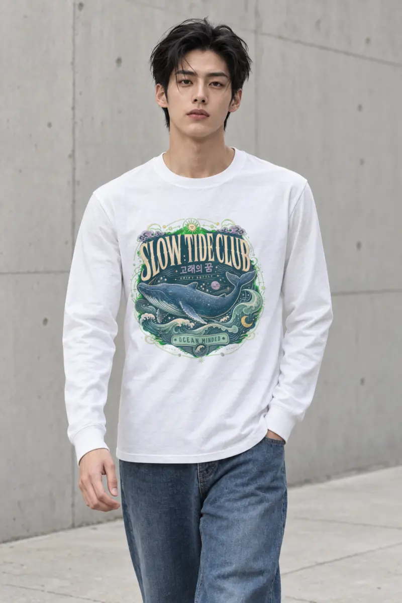 "Slow Tide Club" Unisex Longsleeve T-shirt