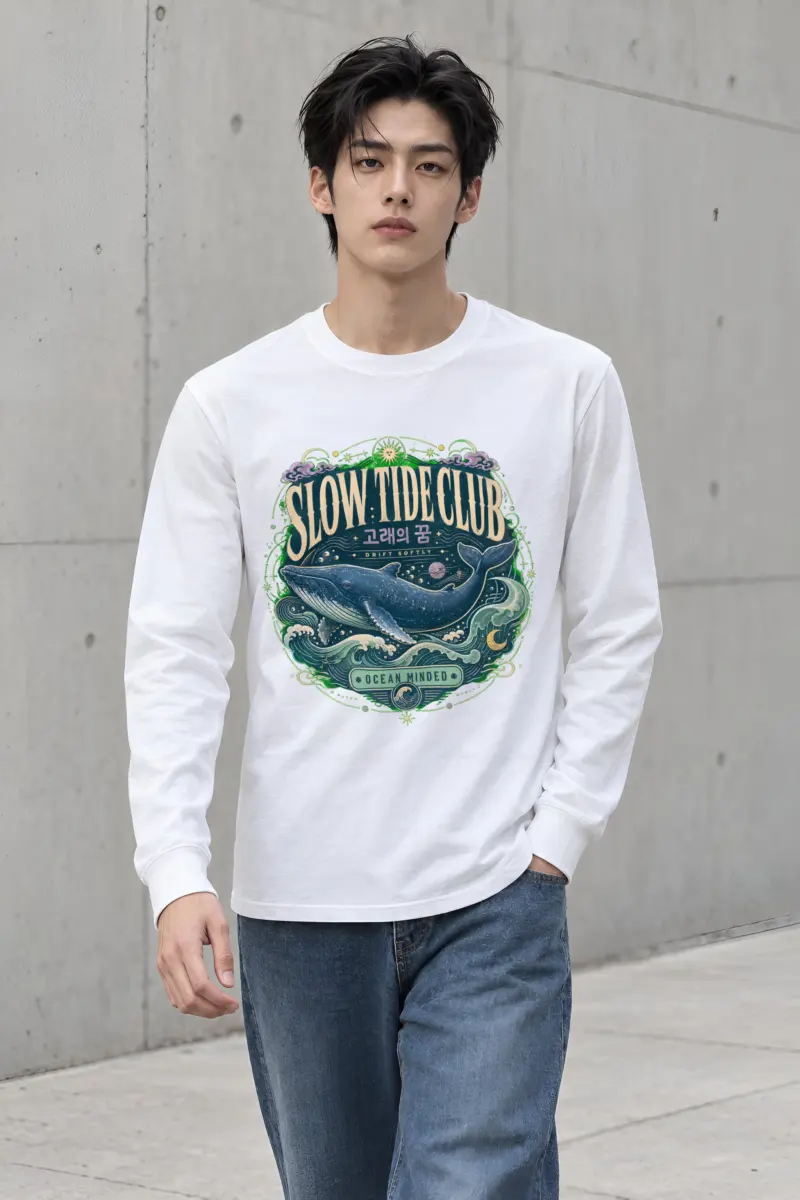 "Slow Tide Club" Unisex Longsleeve T-shirt