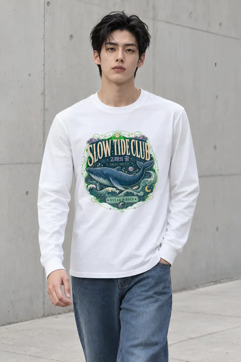 "Slow Tide Club" Unisex Longsleeve T-shirt