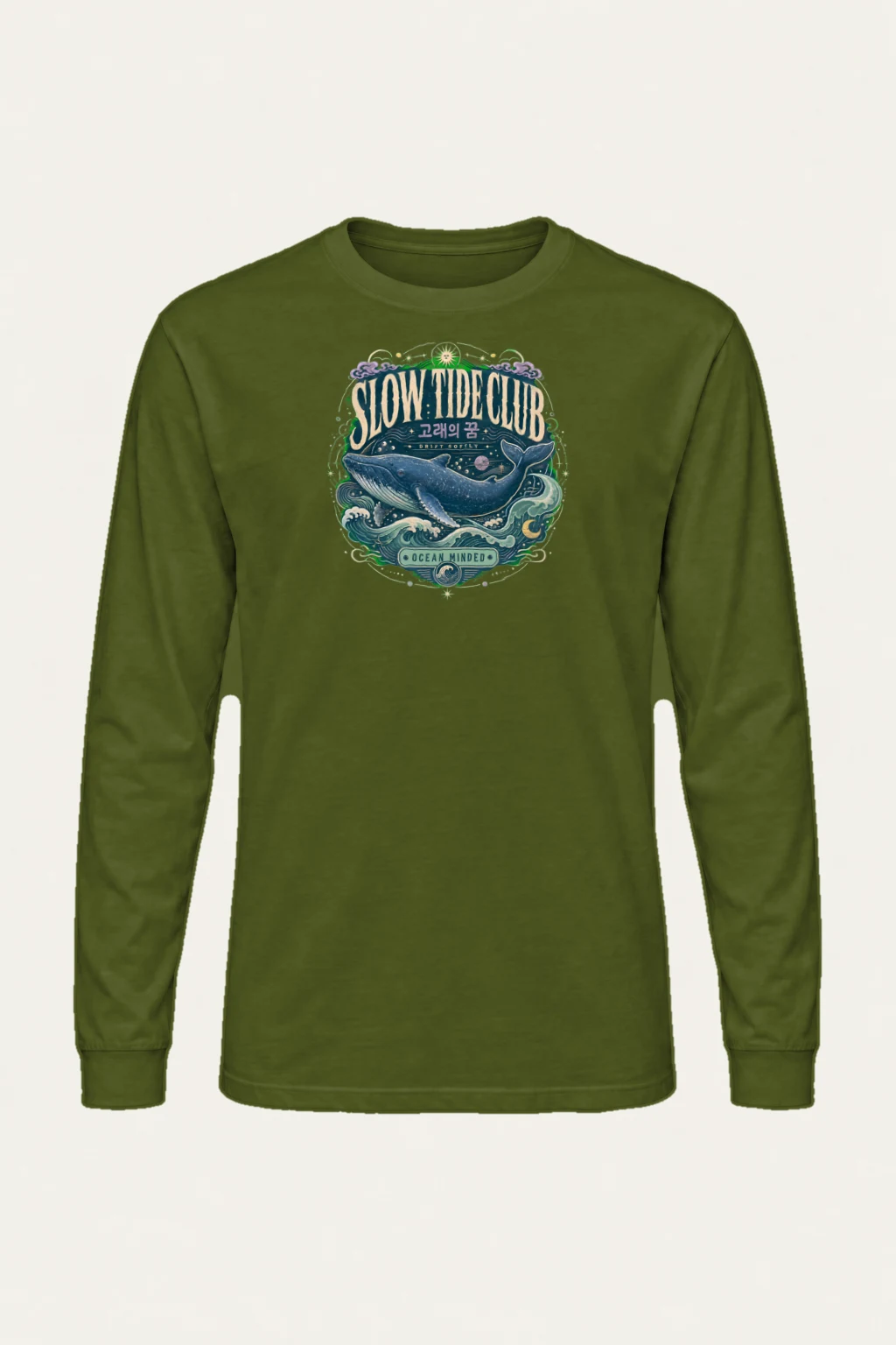 "Slow Tide Club" Unisex Longsleeve T-shirt | Gildan 2400