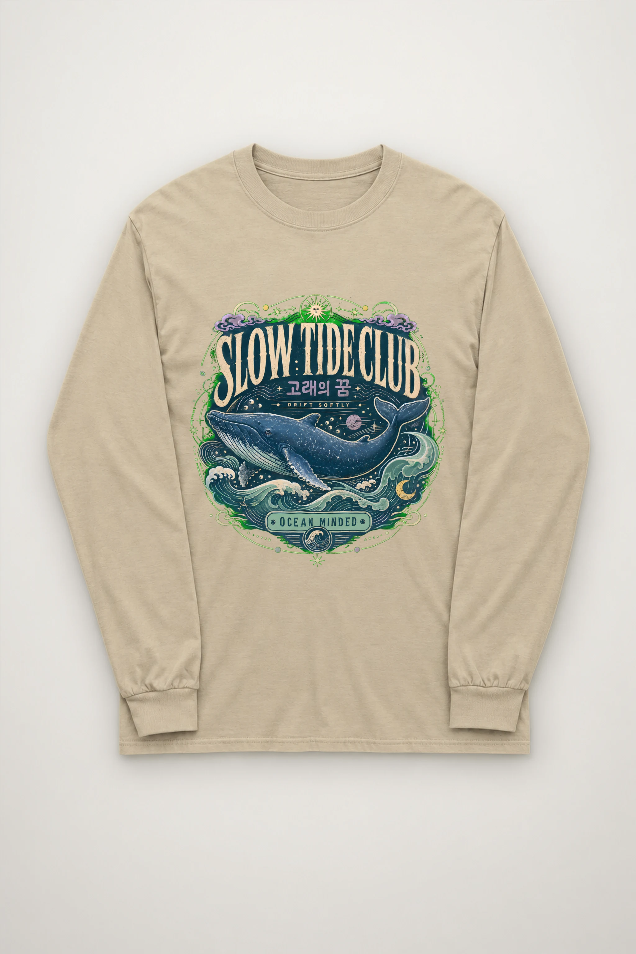 "Slow Tide Club" Unisex Longsleeve T-shirt