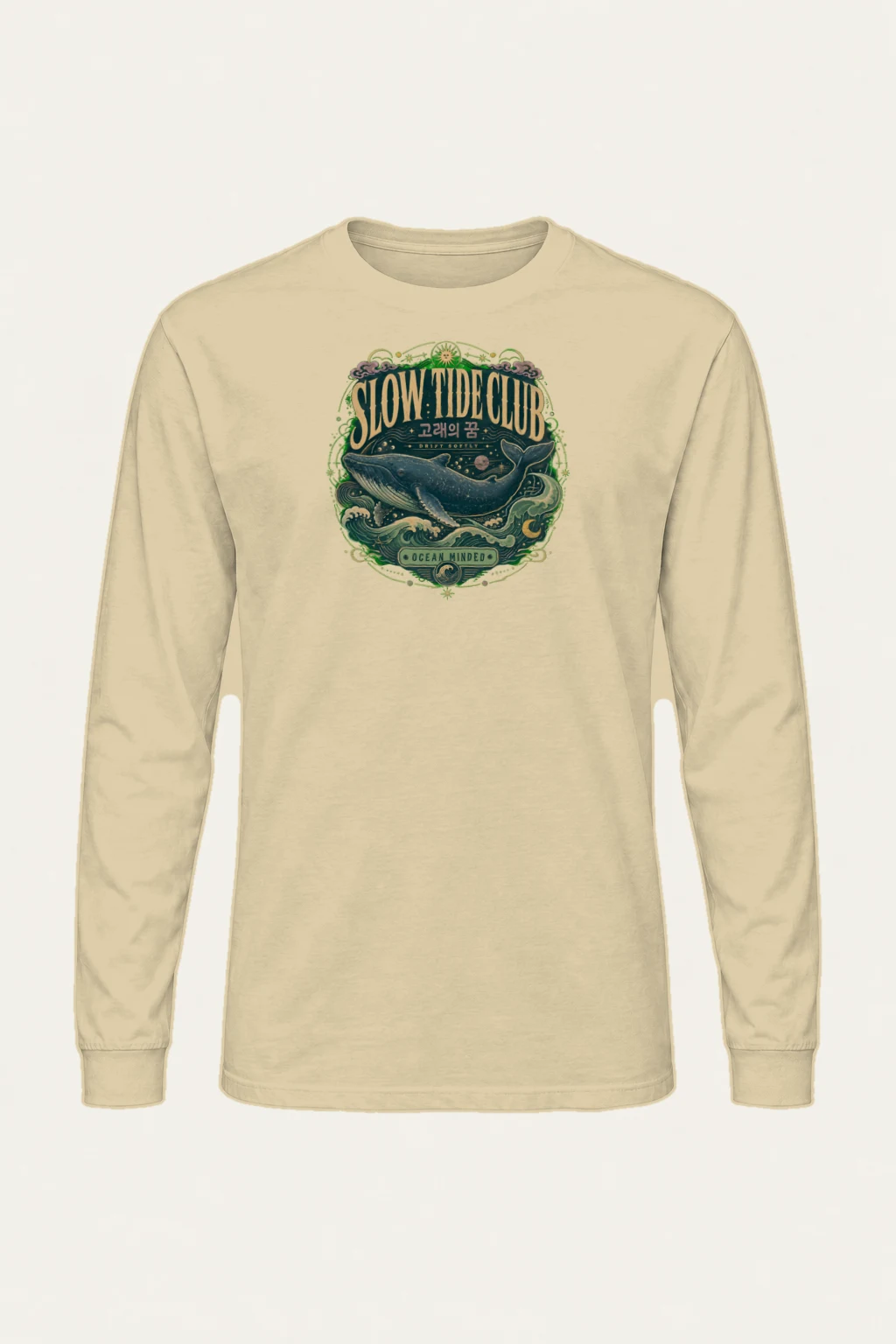 "Slow Tide Club" Unisex Longsleeve T-shirt | Gildan 2400