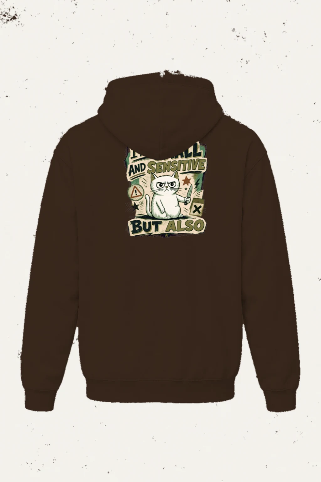 "Small And Sensitive" Heavy Blend Unisex Pullover Hoodie | Gildan 18500