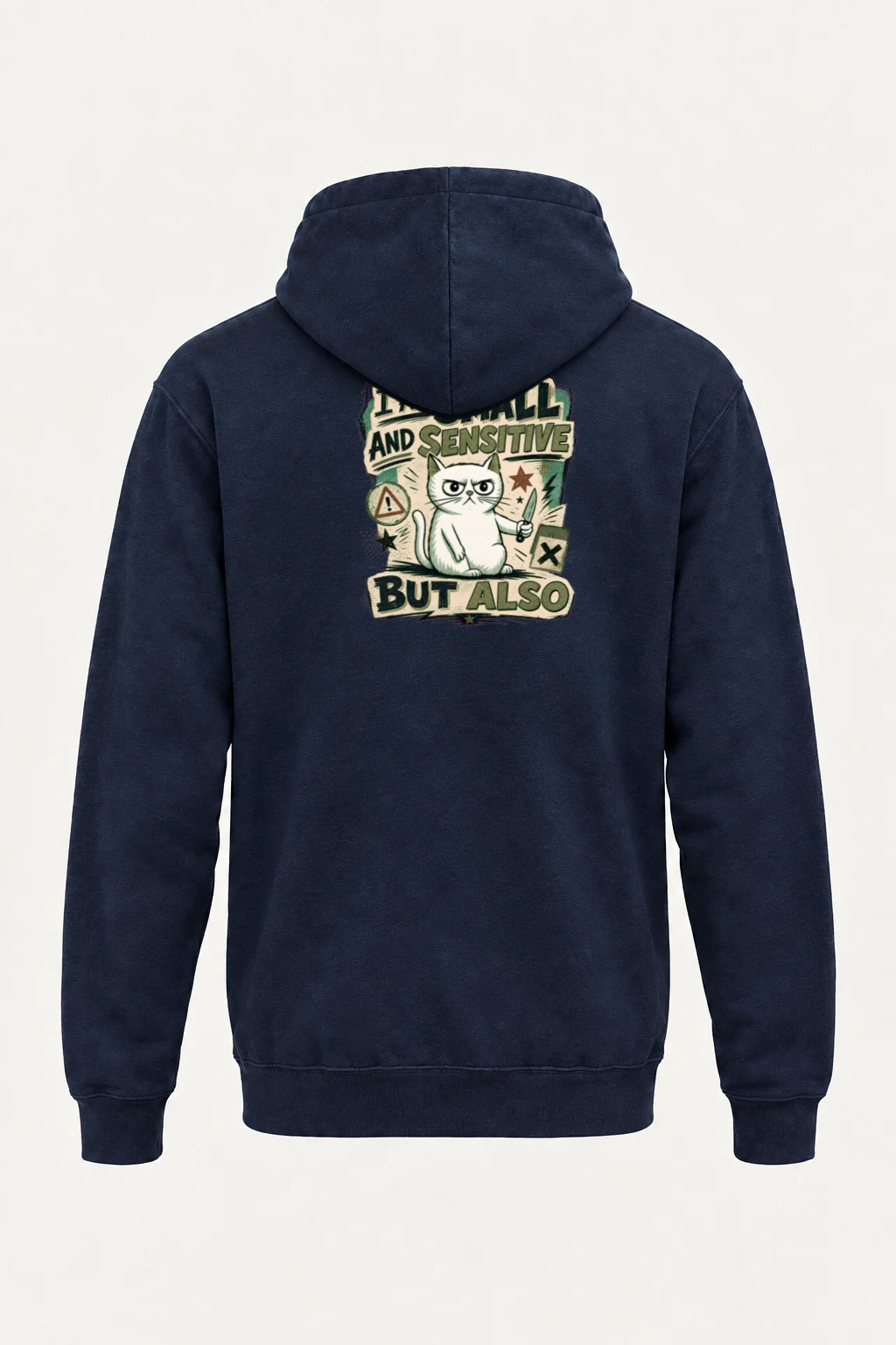 "Small And Sensitive" Heavy Blend Unisex Pullover Hoodie | Gildan 18500