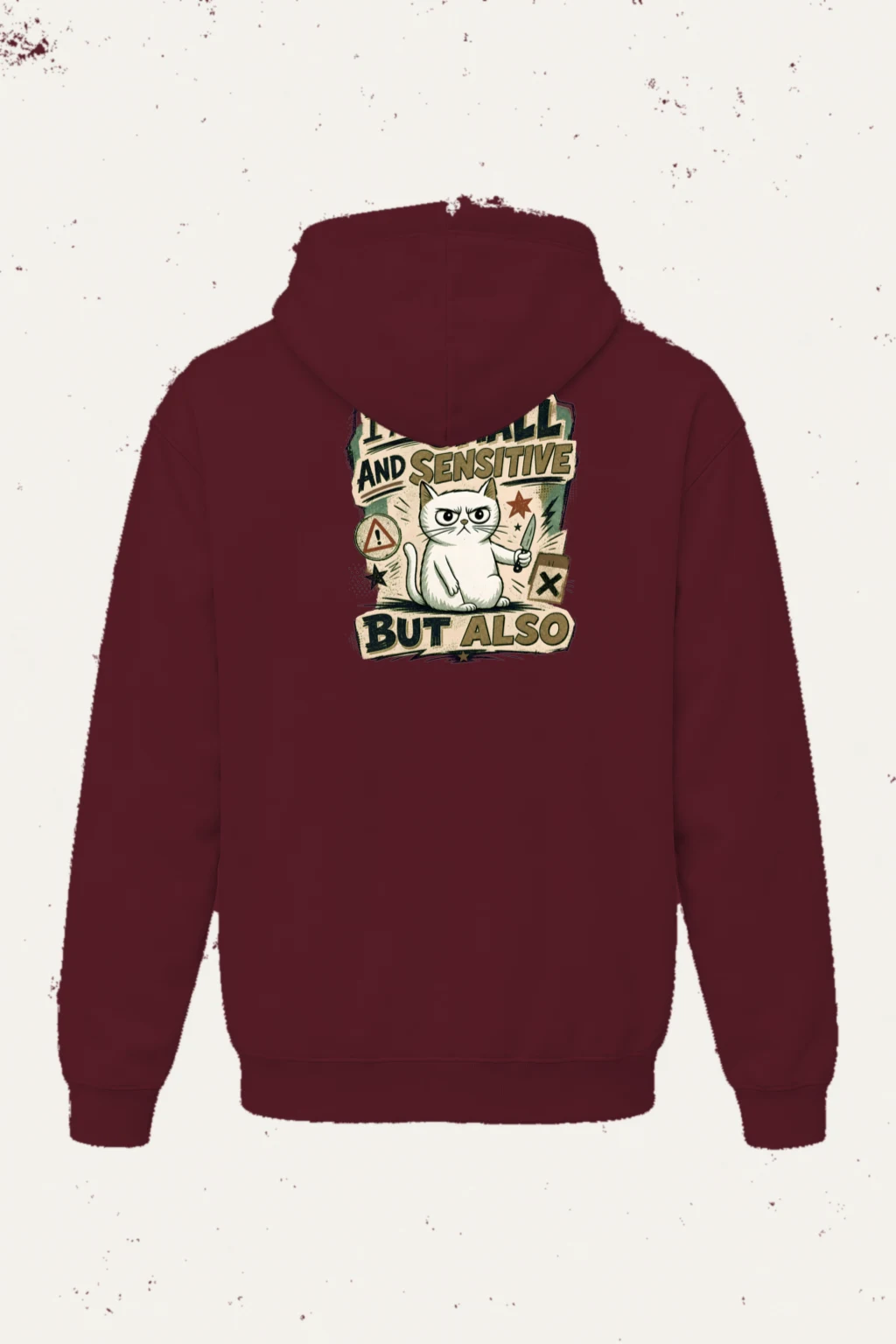 "Small And Sensitive" Heavy Blend Unisex Pullover Hoodie | Gildan 18500